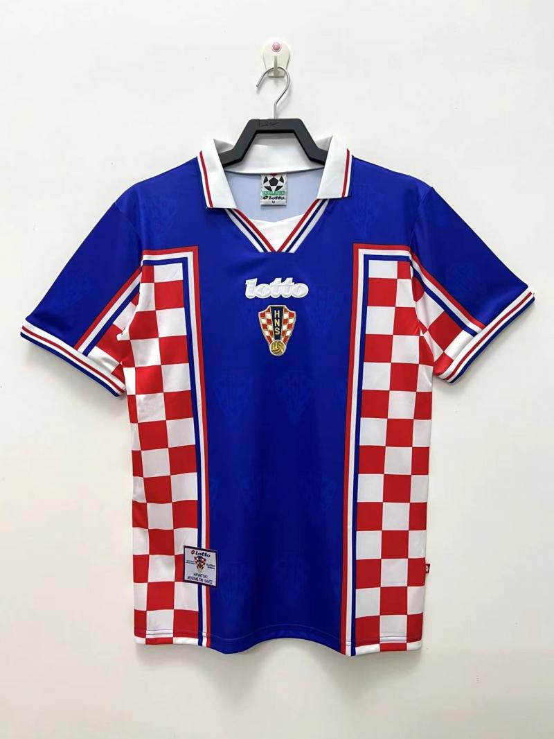 1998 Retro Croatia National Team Away Football Shirt AAA fan-grade