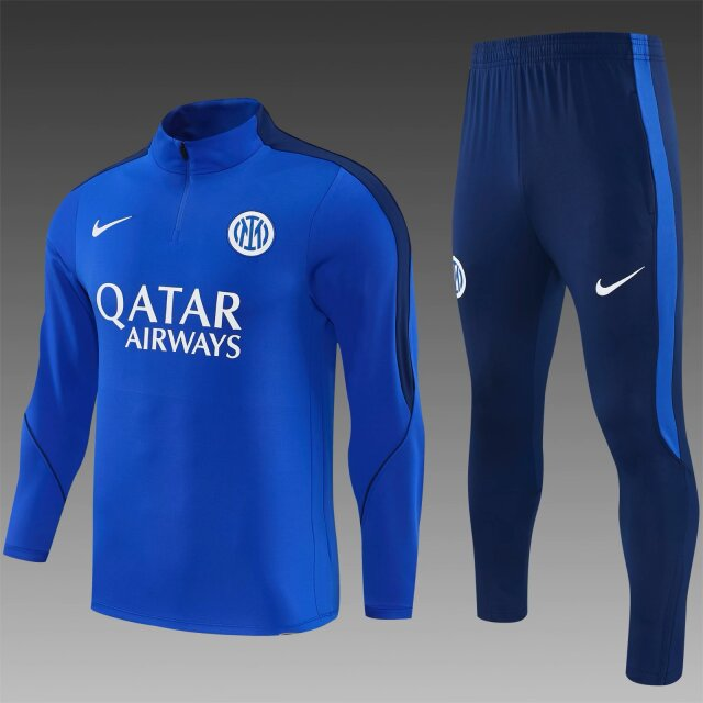 2026/2027 Inter Mailand Half-Pull Trainingsanzug Blau Fußballtrikot 1:1 Thai-Qualität