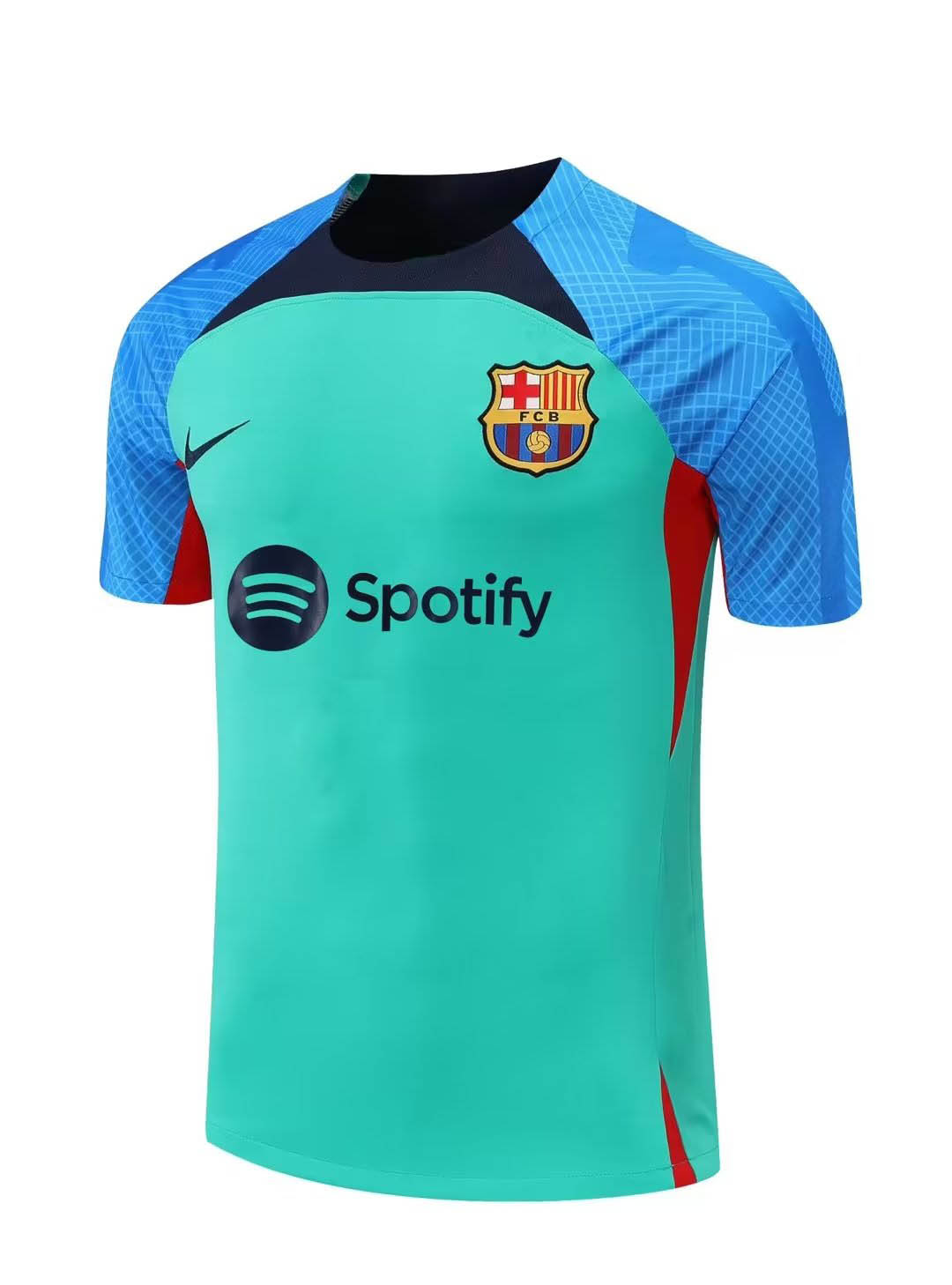 2022/2023 Barcelona Jersey Training Wear Green Blue — view 3