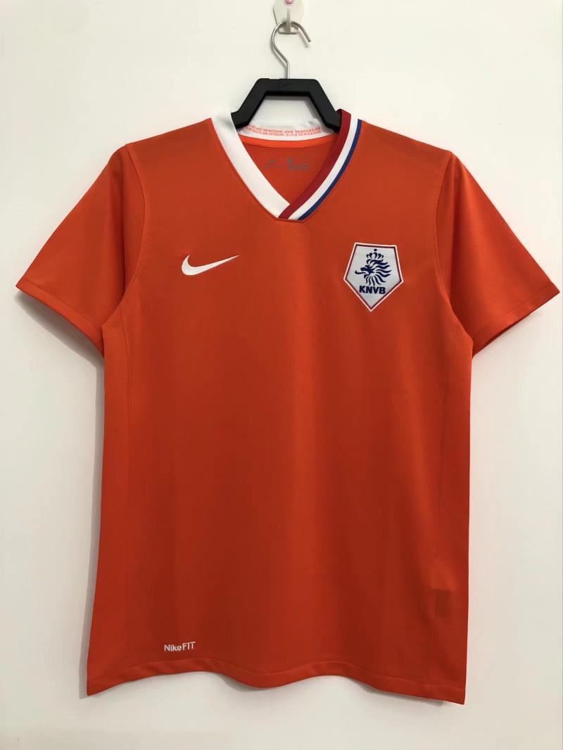 Maillot Domicile Rétro Pays-Bas 2008 Qualité Thaï