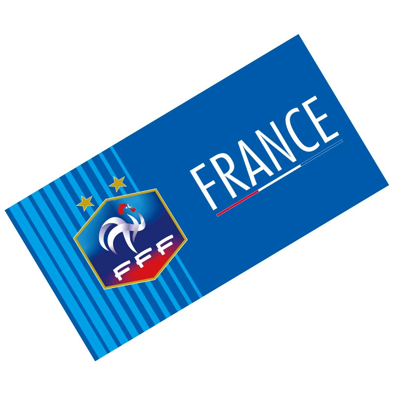 Frankreich Fan Fußball-Strandtuch — main view