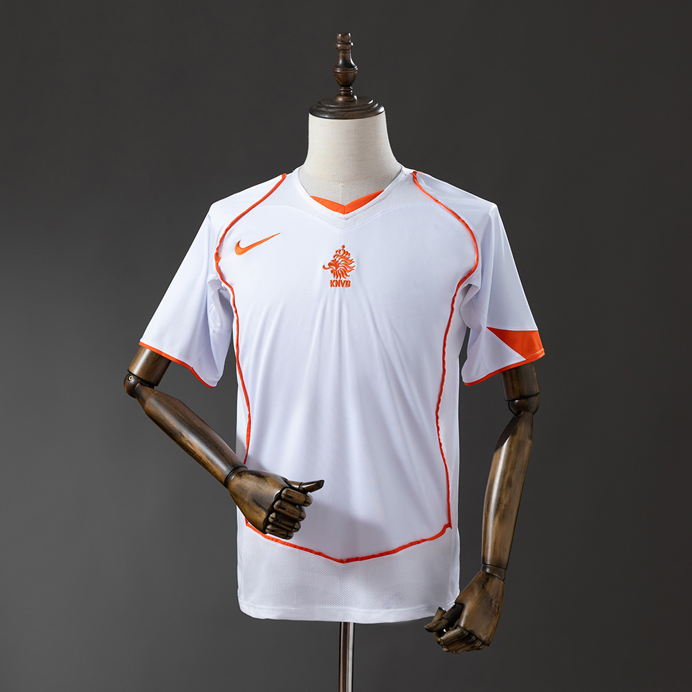 Maillot rétro 2004 Pays-Bas Équipe Nationale Extérieur AAA qualité fan