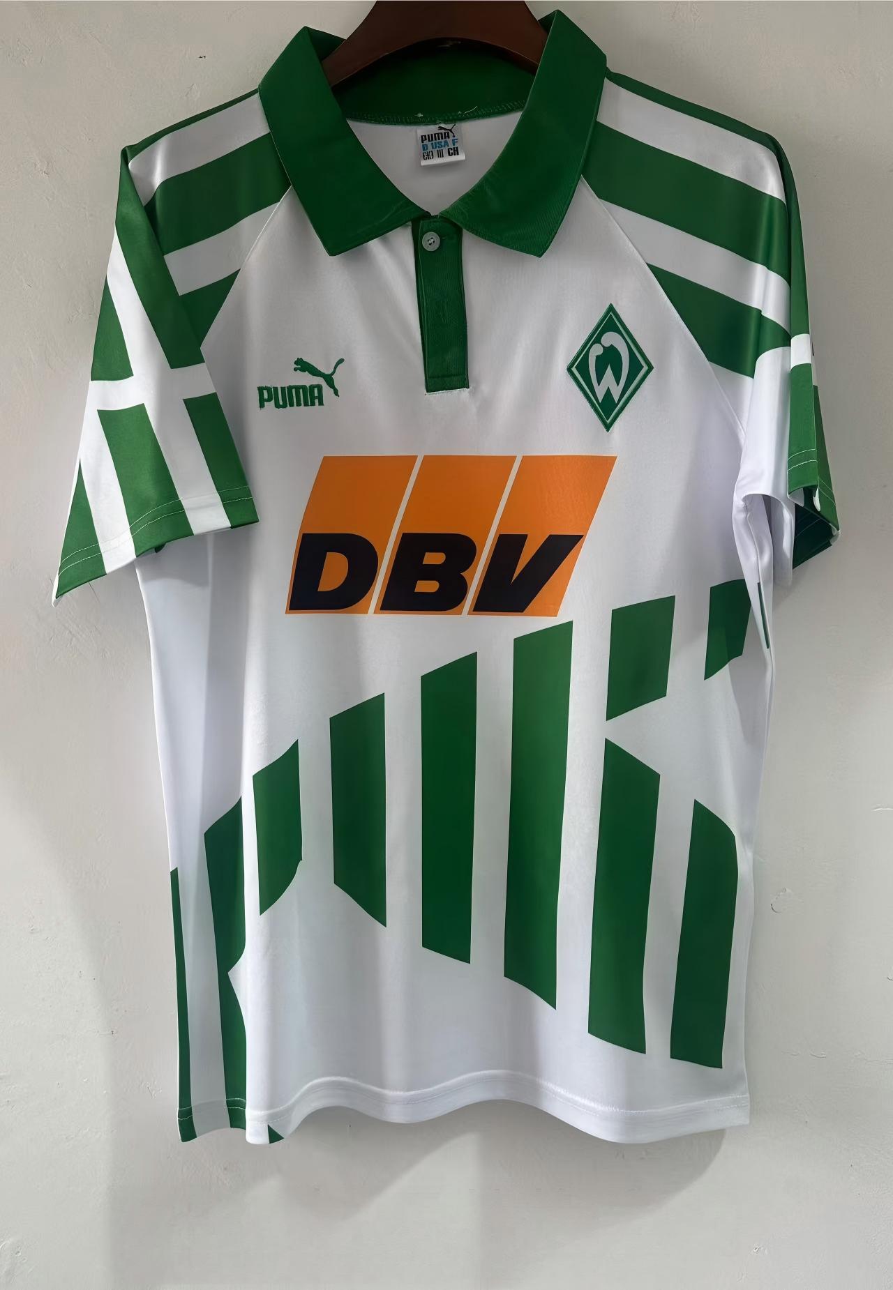 1994/1995 Retro Werder Bremen Home Football Shirt AAA fan-grade