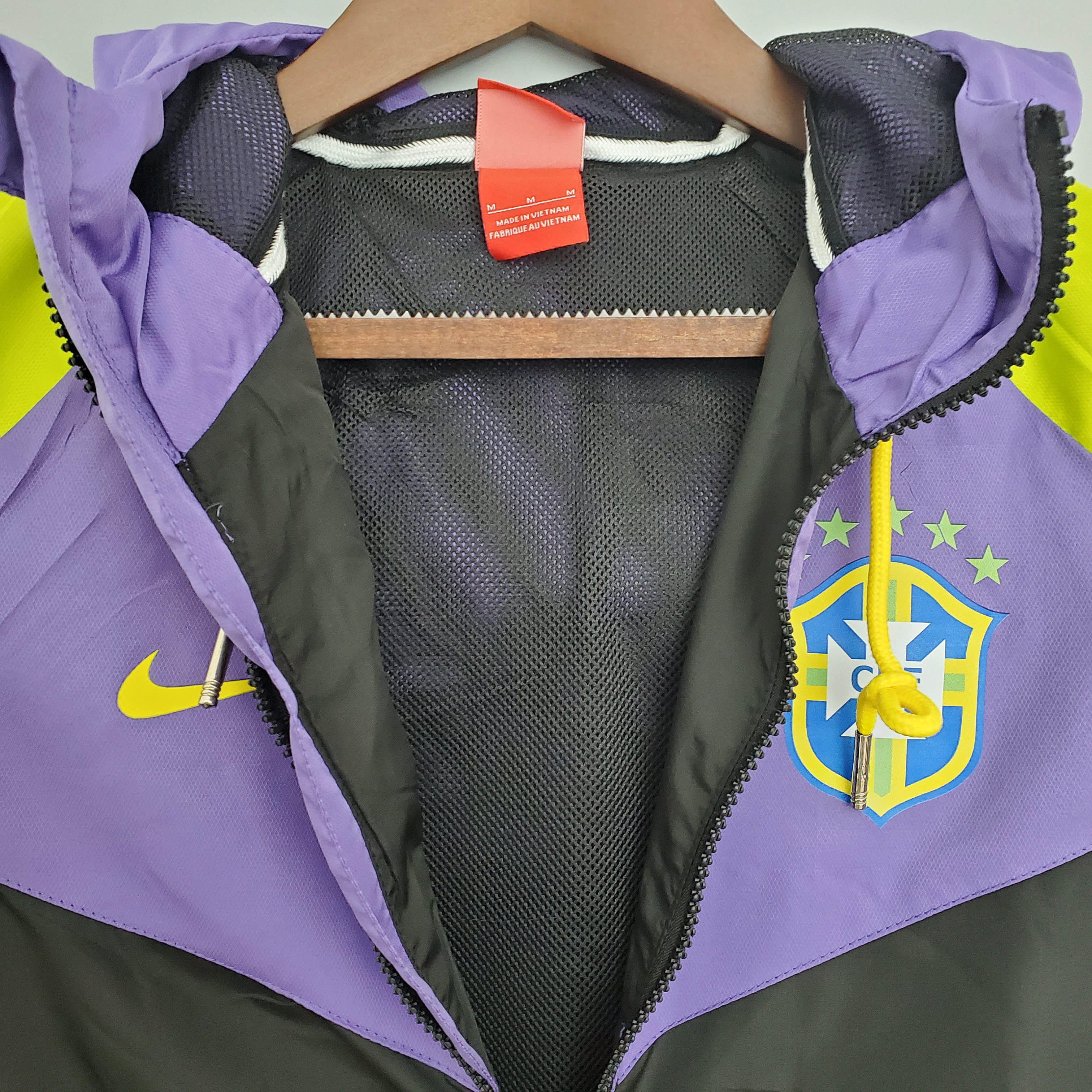 Brazil National Team Windbreaker Purple-Black — view 7