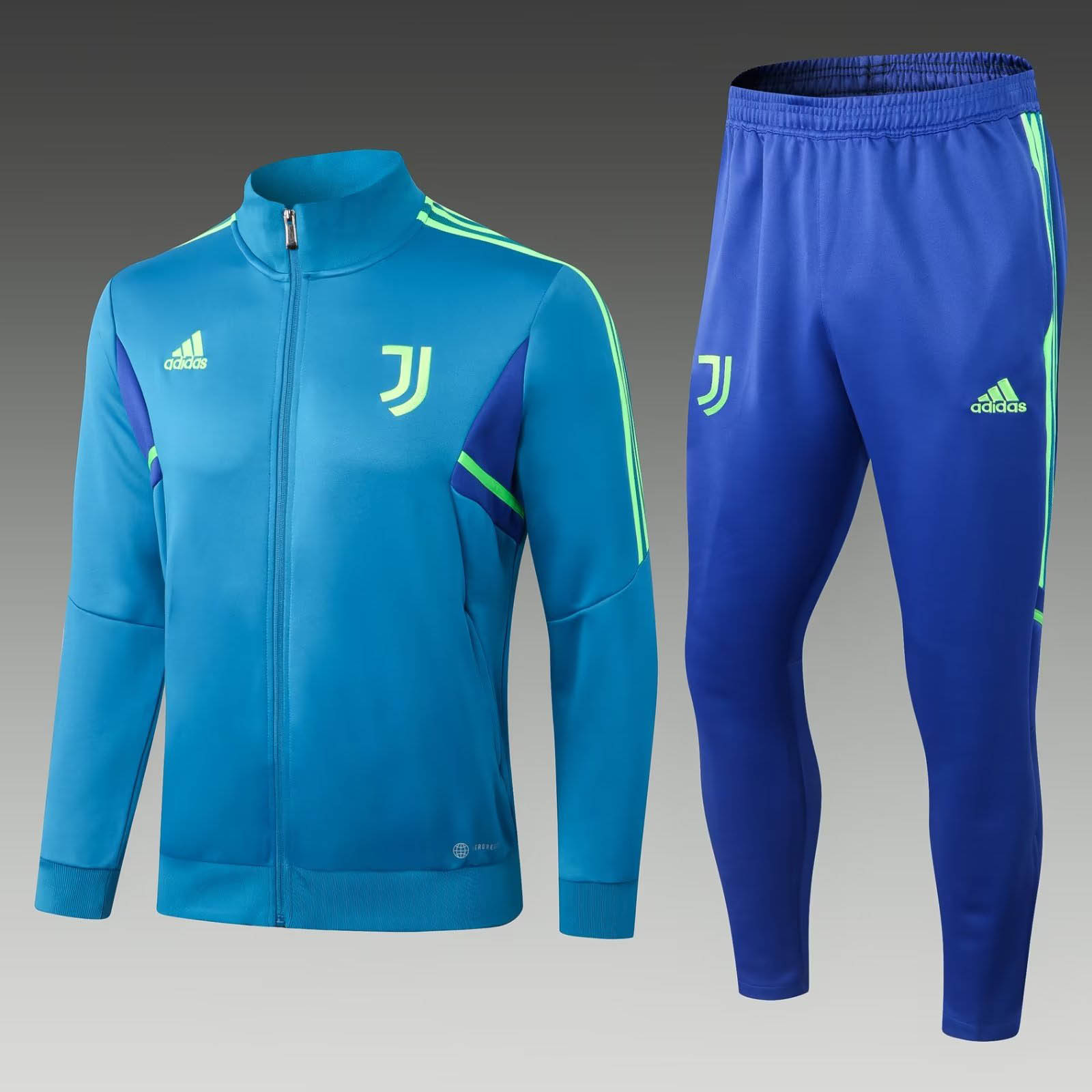 2022/2023 Juventus Long Zipped Jacket Blue Football Shirt AAA fan-grade Set