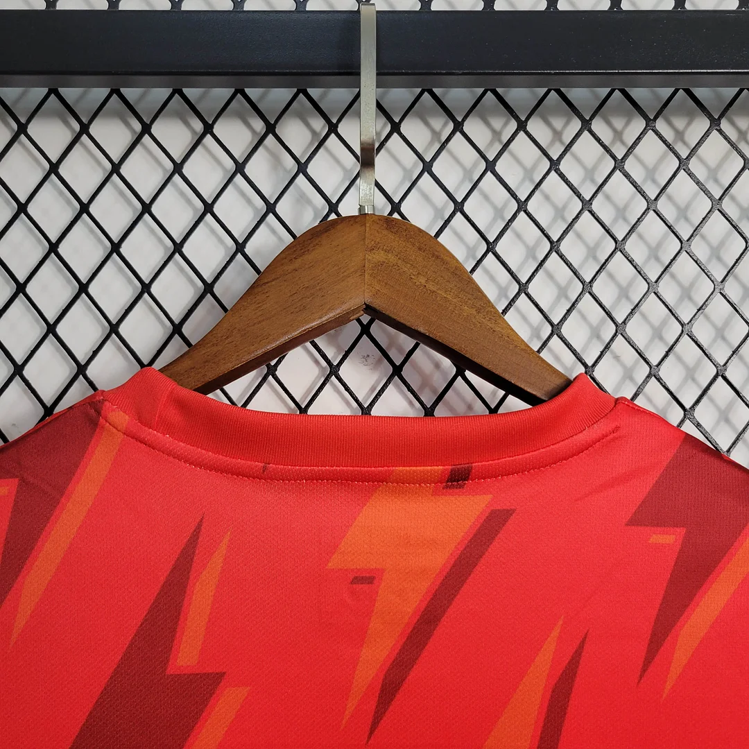 2023/2024 Arsenal Training Wear Red Soccer Jersey — view 6