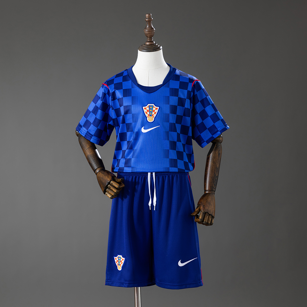 2026 Croatia National Team Away Football Shirt AAA fan-grade Kids Size