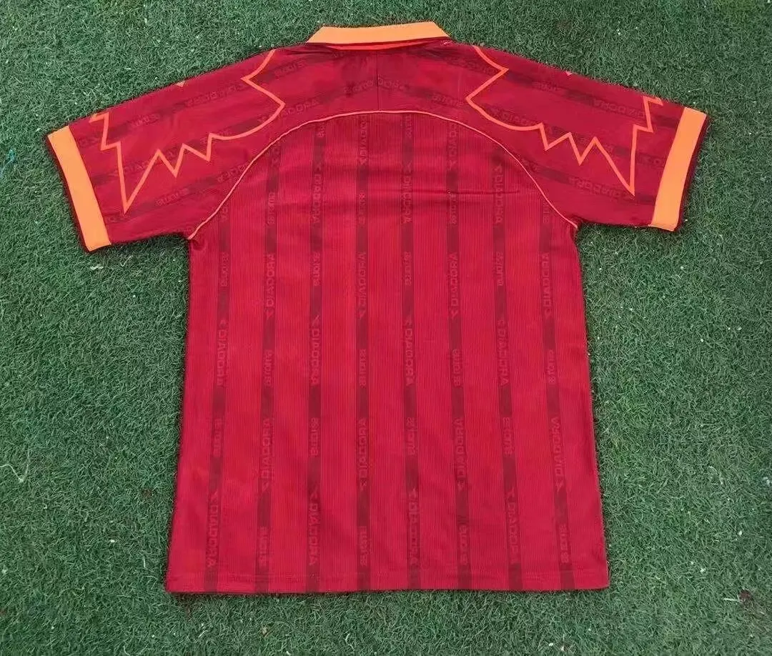 1999/2000 Retro Roma Home Soccer Jersey — view 2