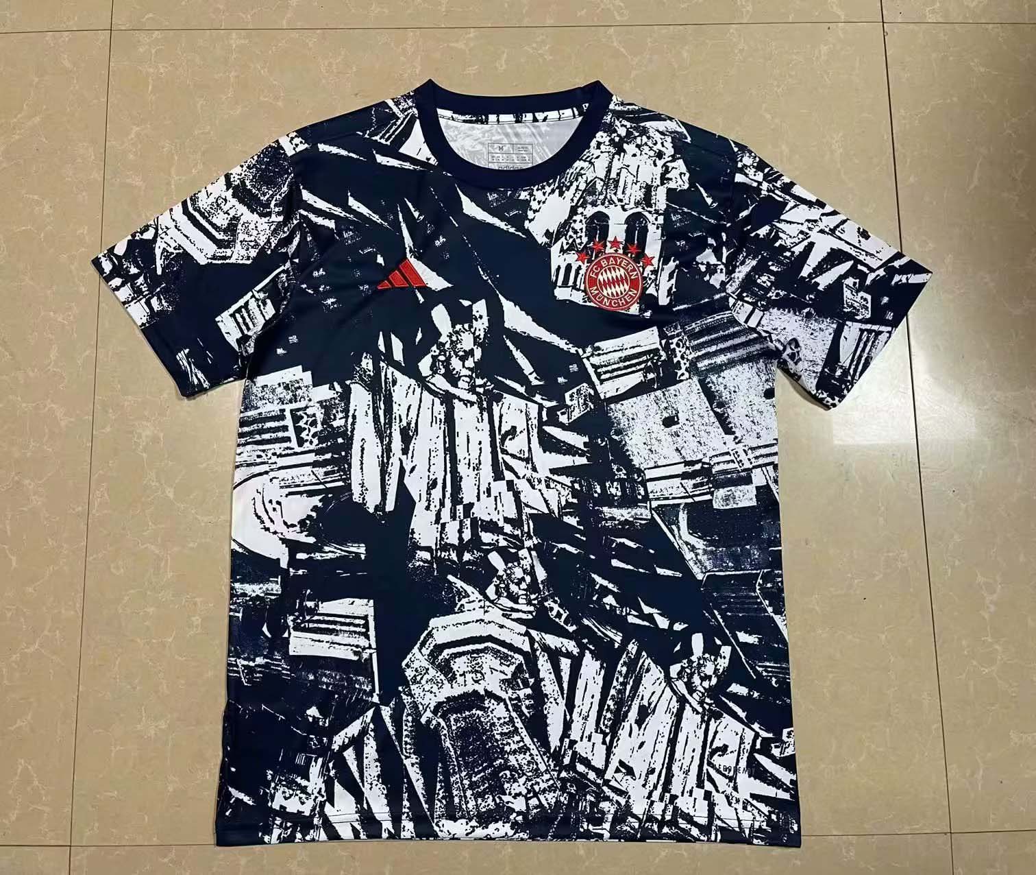Maillot de football d'entraînement 2023/2024 Bayern Munich Qualité Thaï