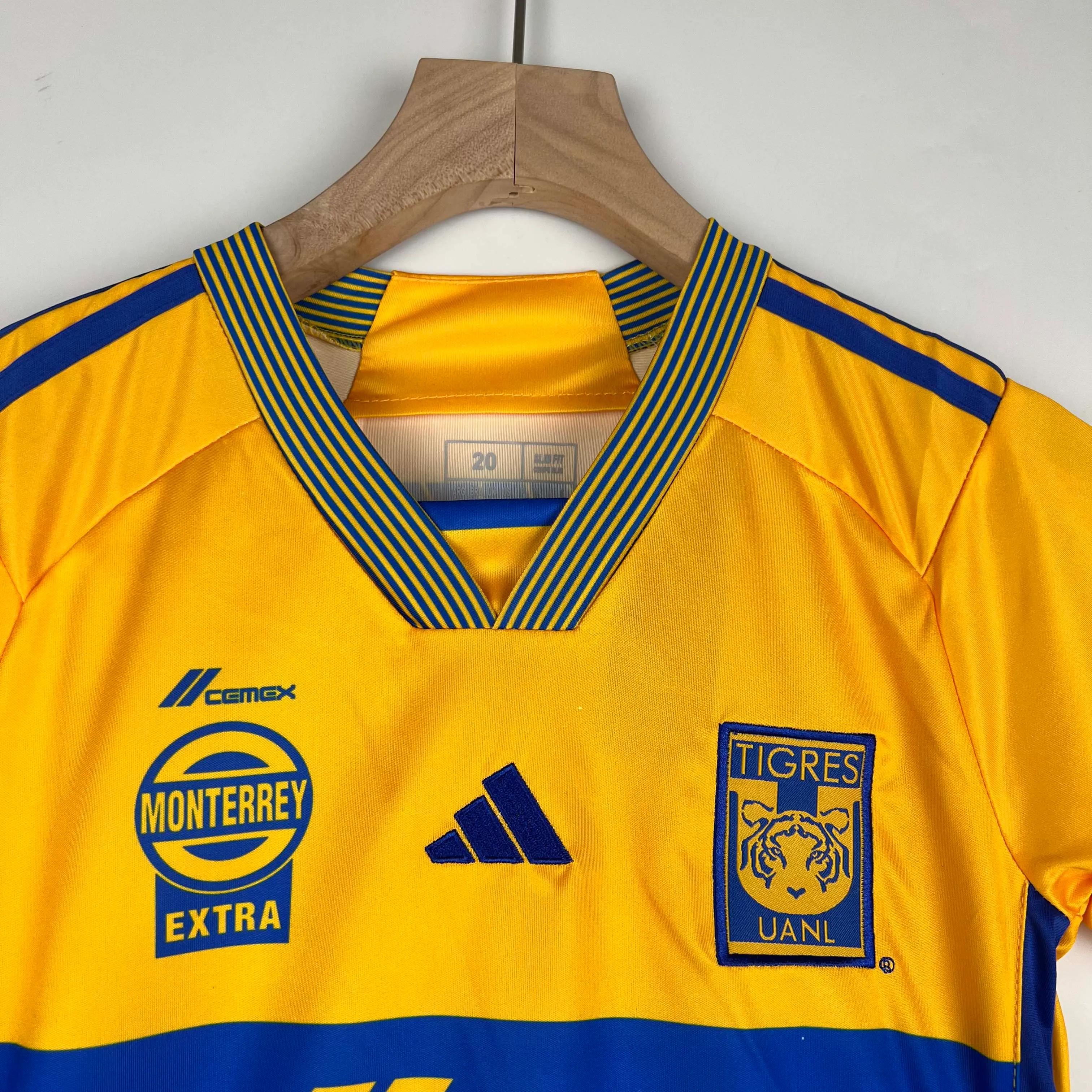 2023/2024 Tigres Home Football Shirt Kids Size — view 3