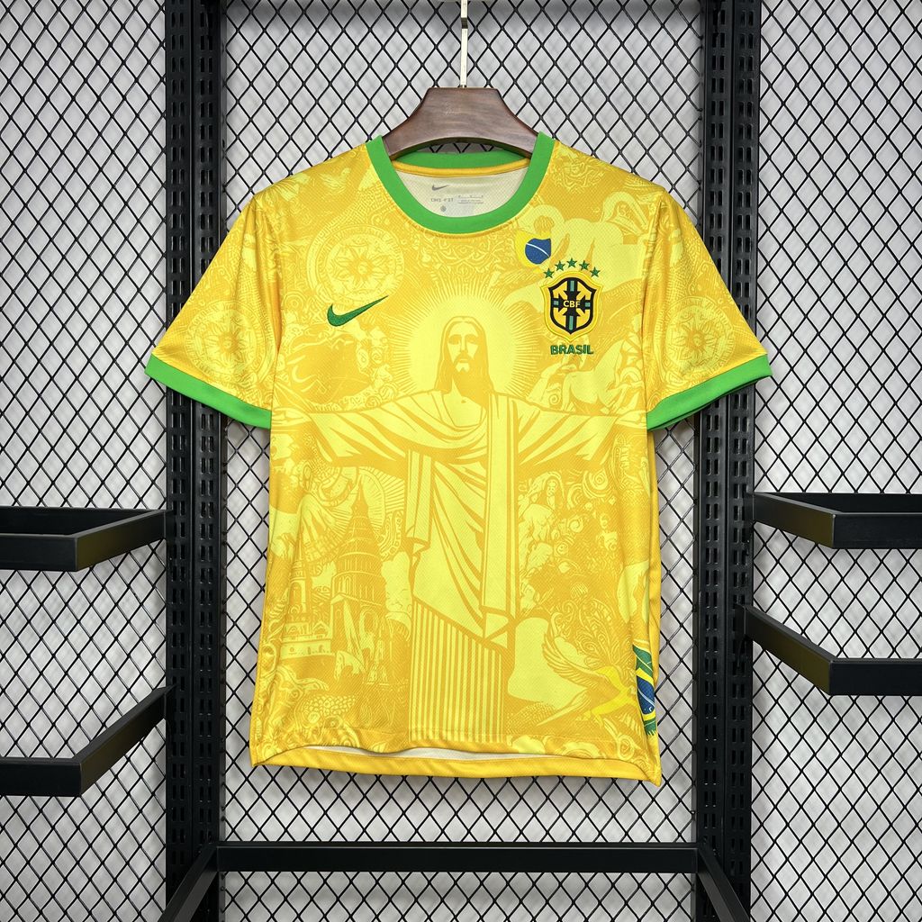 2024-2025 Brazil Special Edition Yellow Jersey AAA fan-grade — main view