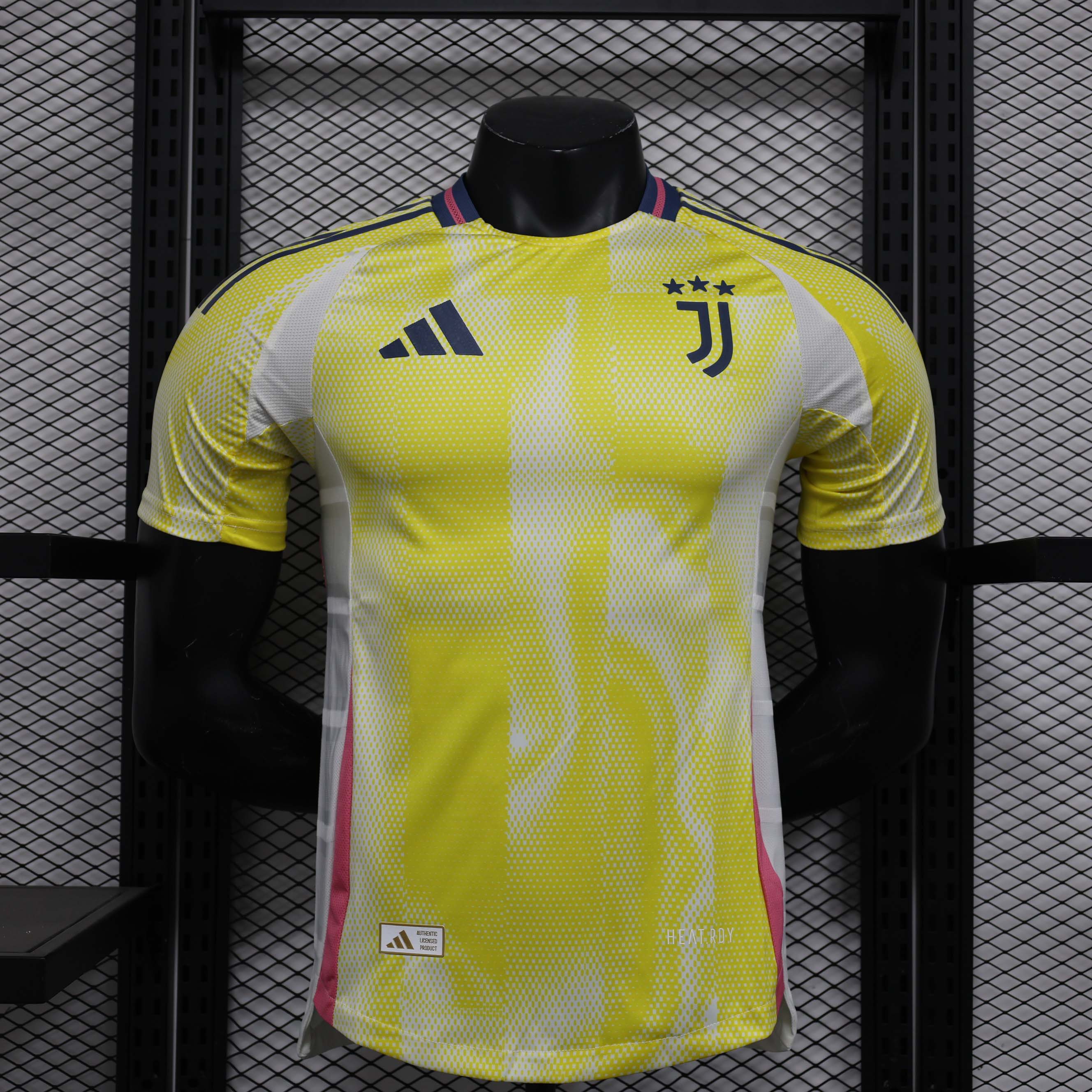 2024/2025 Spielerversion Juventus Auswärts-Fußballtrikot Thai-Qualität