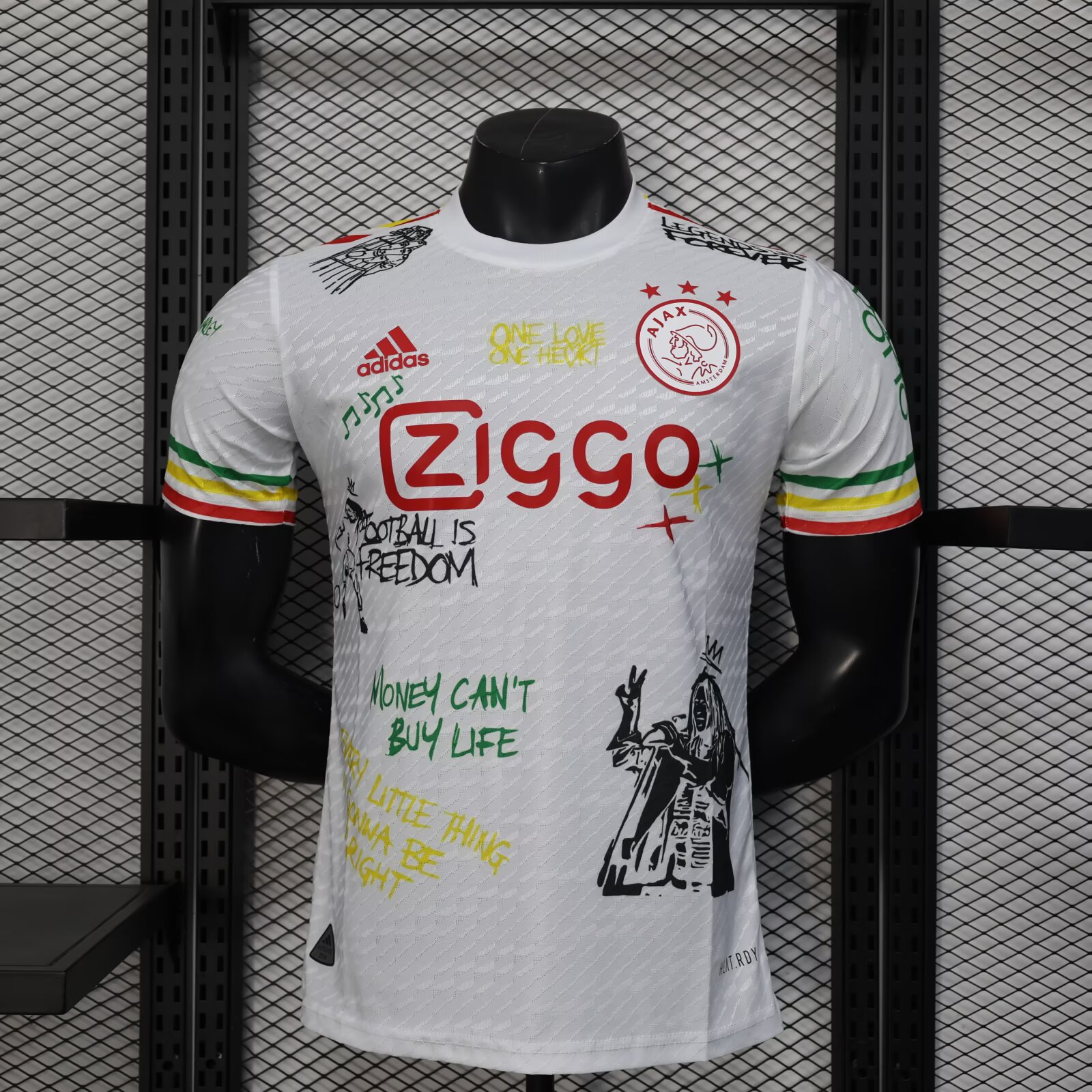 2025/2026 Player Version Ajax Doodle plate Football Jersey AAA fan-grade