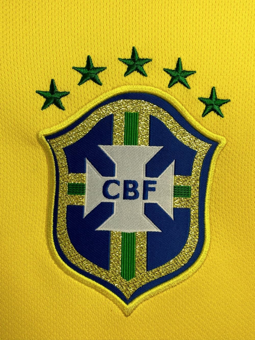 2014 Retro Brazil Home Soccer Jersey AAA fan-grade — view 5