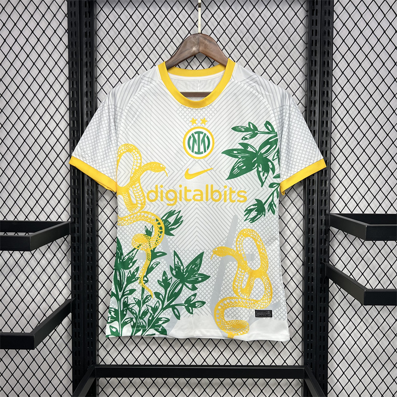 2024/2025 Inter Milan Special Edition Yellow Football Jersey AAA fan-grade