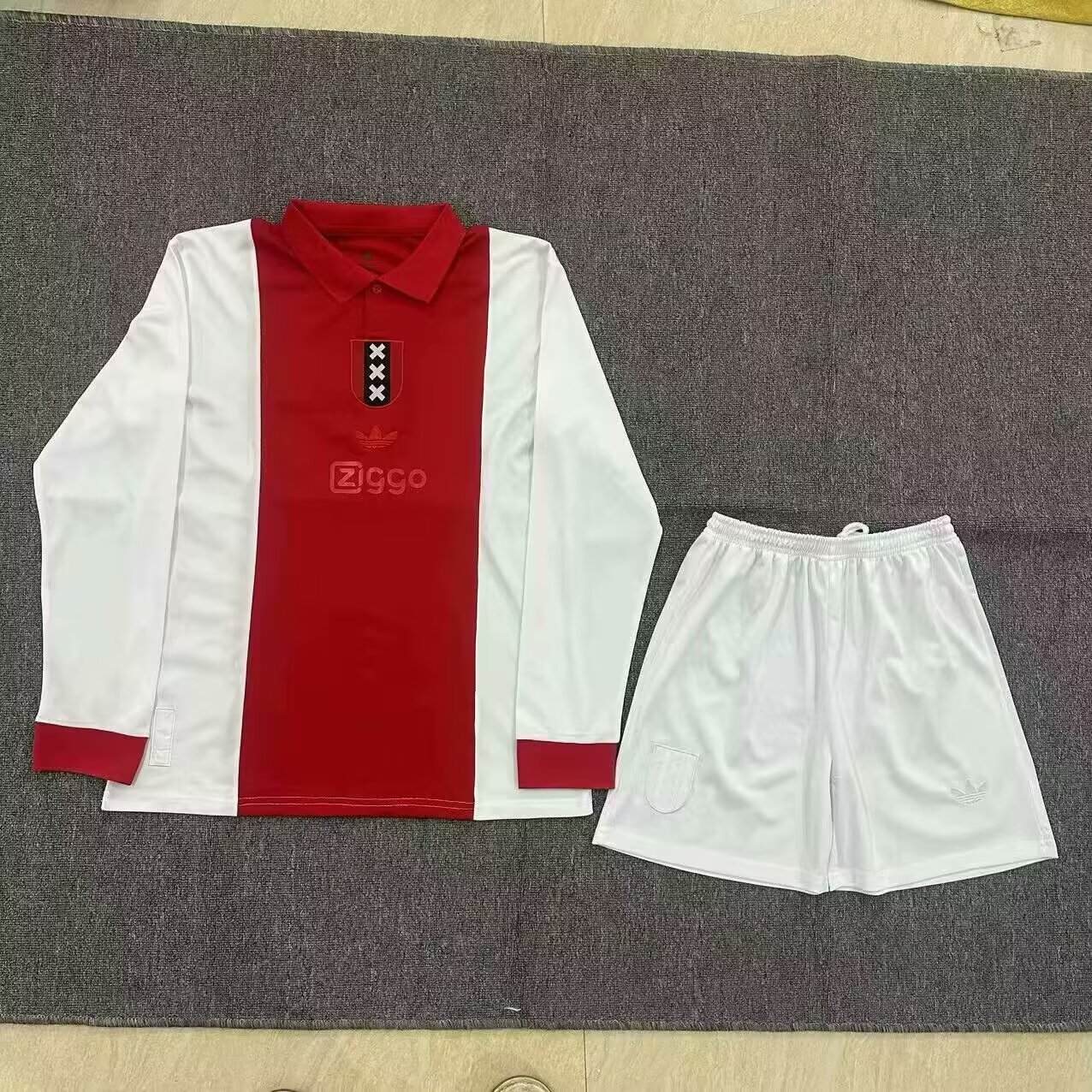 2025/2026 Long Sleeve Ajax Commemorative Edition Football Shirt AAA fan-grade Kids Size