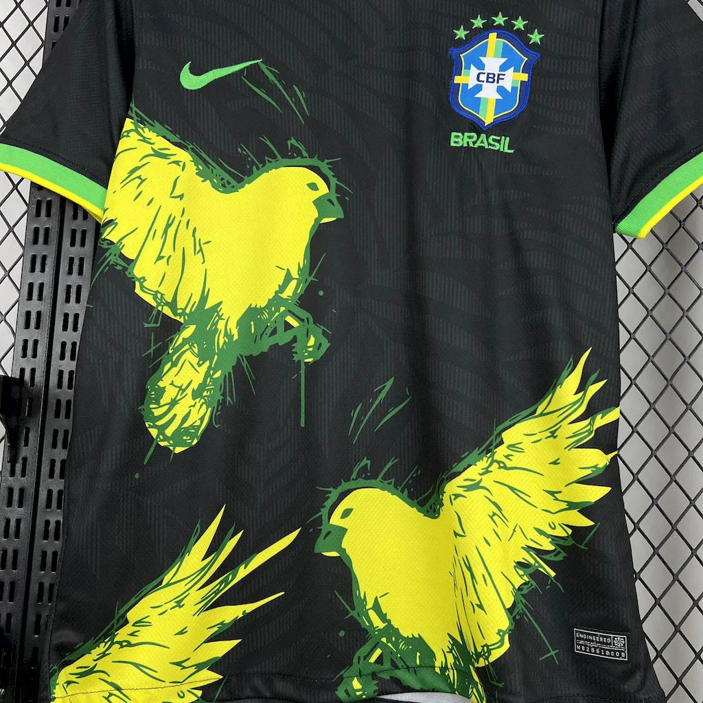 2025 Brazil Special Edition black Football Shirt view 3