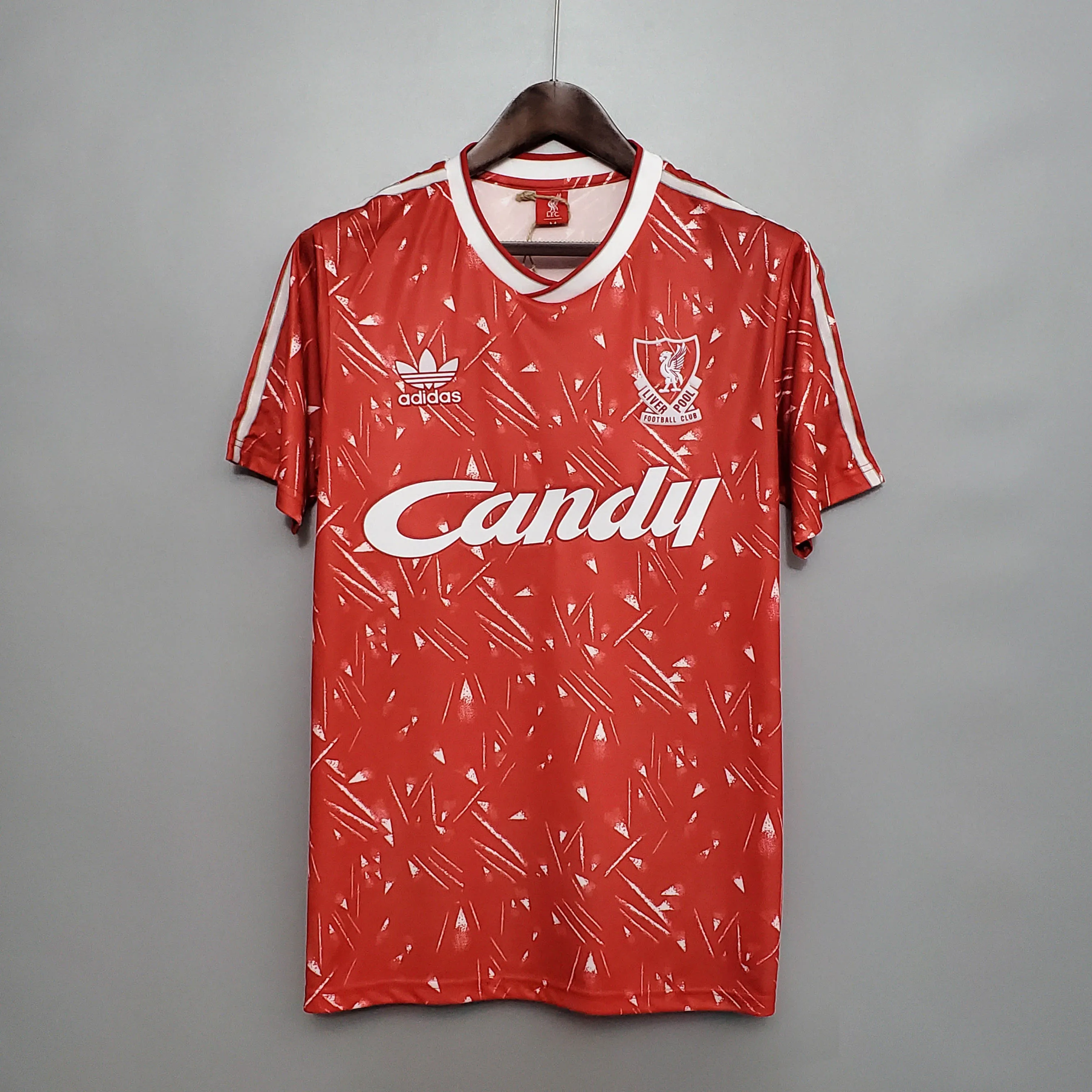 Rétro 1989/1991 Liverpool Maillot Football Domicile 1:1 Qualité Thaï