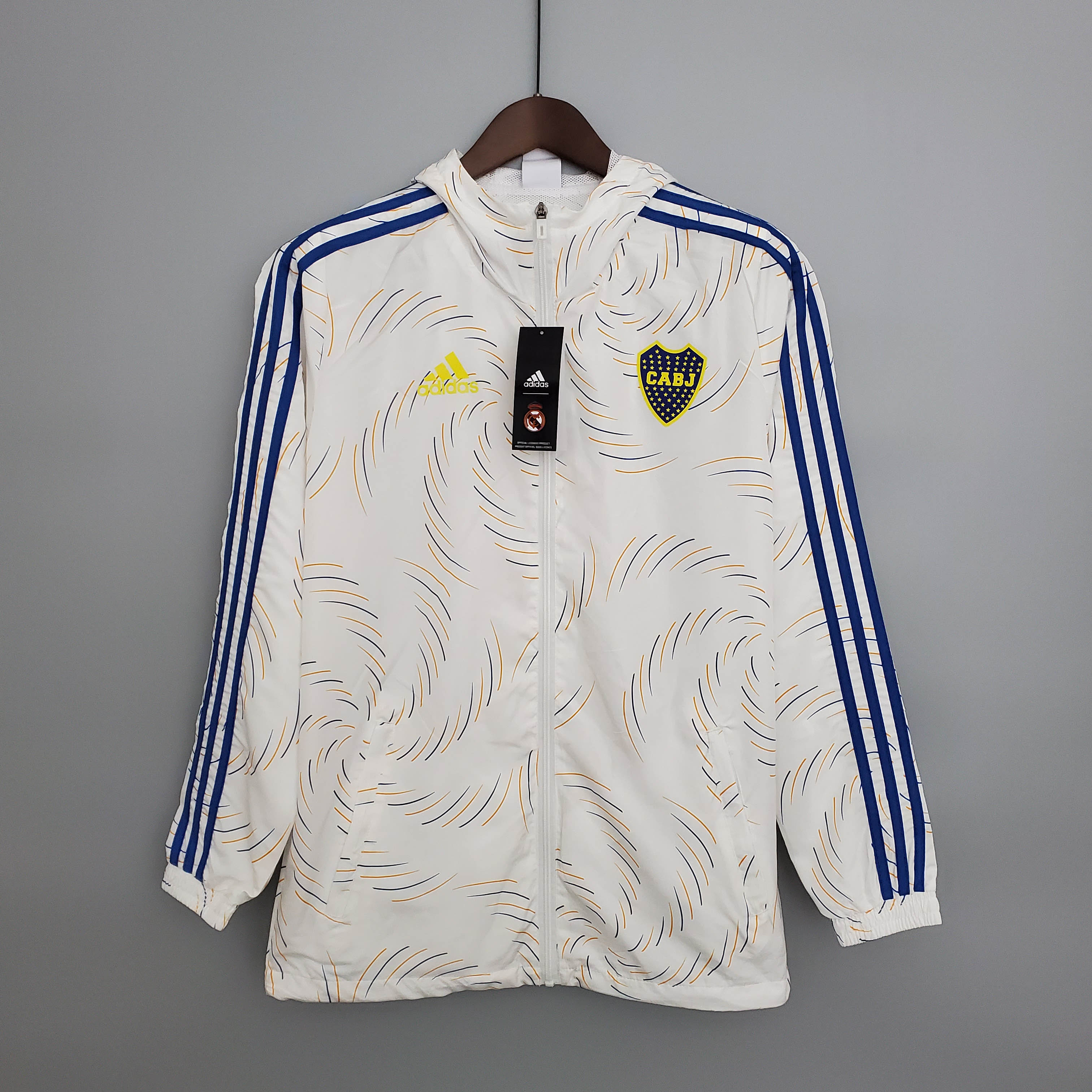Windbreaker White Boca Juniors Jersey AAA fan-grade — main view