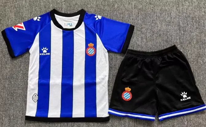 2026/2027 RCD Espanyol Home Football Jersey 1:1 Quality Thai Kids Size