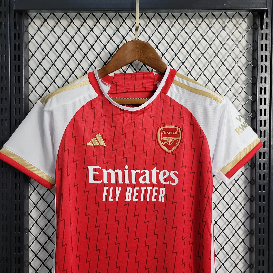 2023/2024 Arsenal Home Soccer Jersey Kids Size — view 3