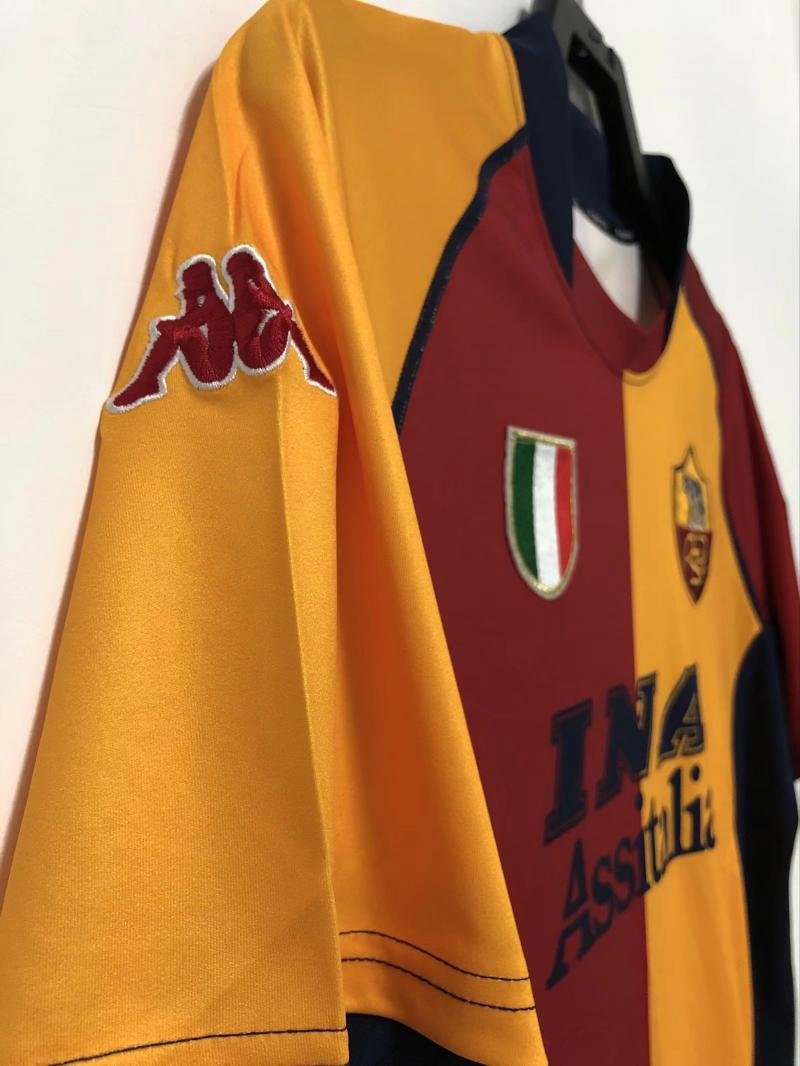 2000-2001 Retro Roma Home Soccer Jersey AAA fan-grade — view 5