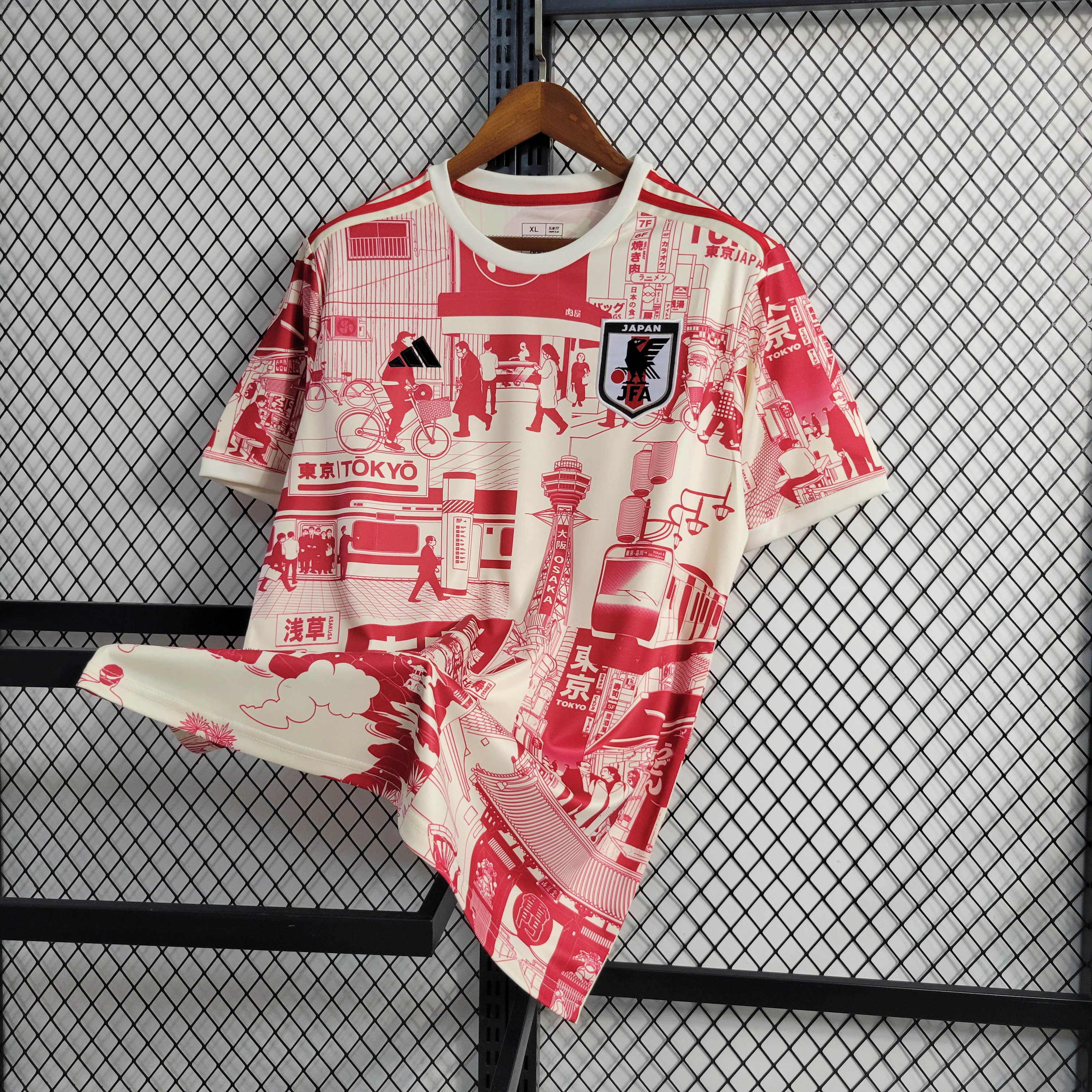 2023 Japan Tokio Sonderausgabe Rot Fußballtrikot — view 3