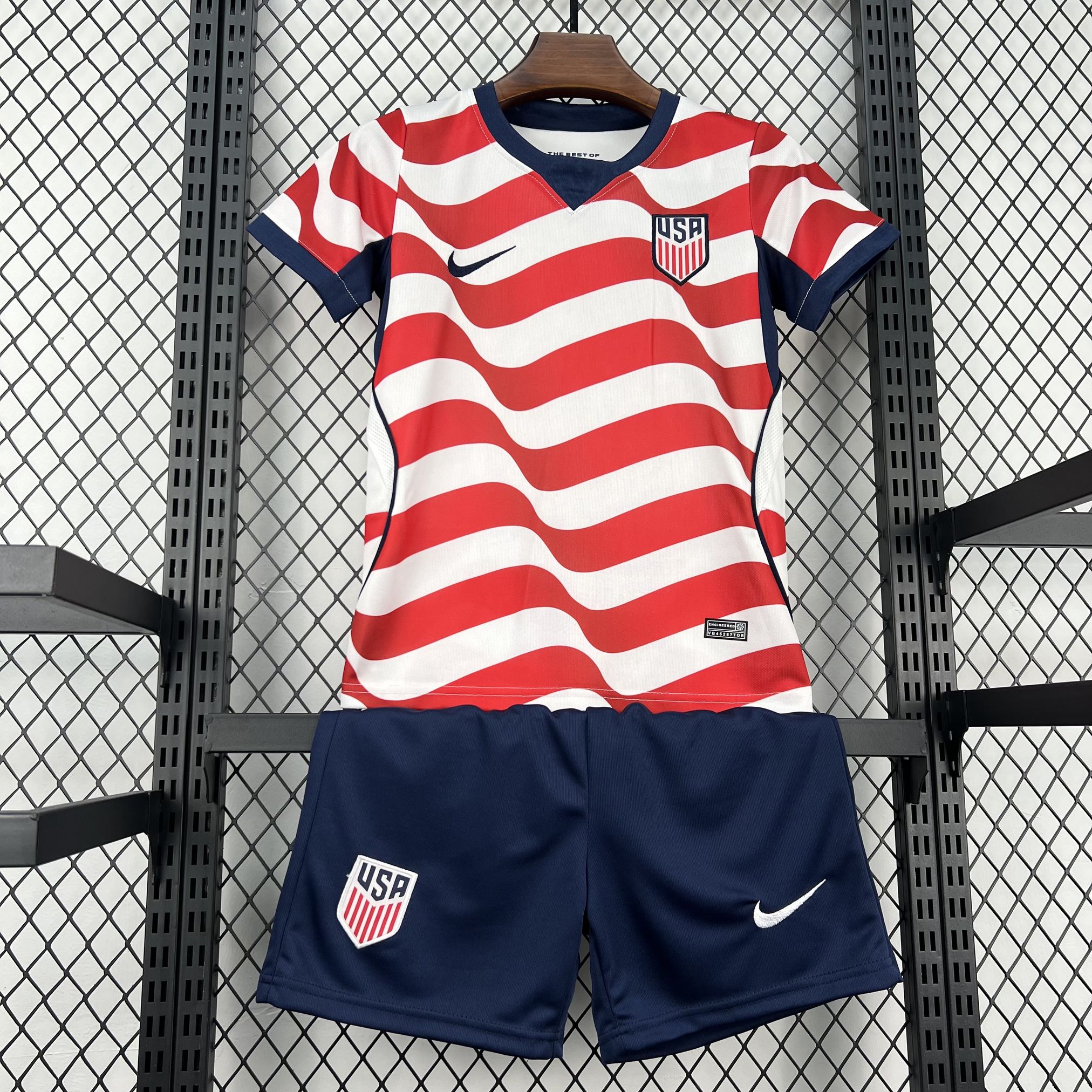 2026 United States Nationalmannschaft Heim Kinder-Kit Trikot — view 3