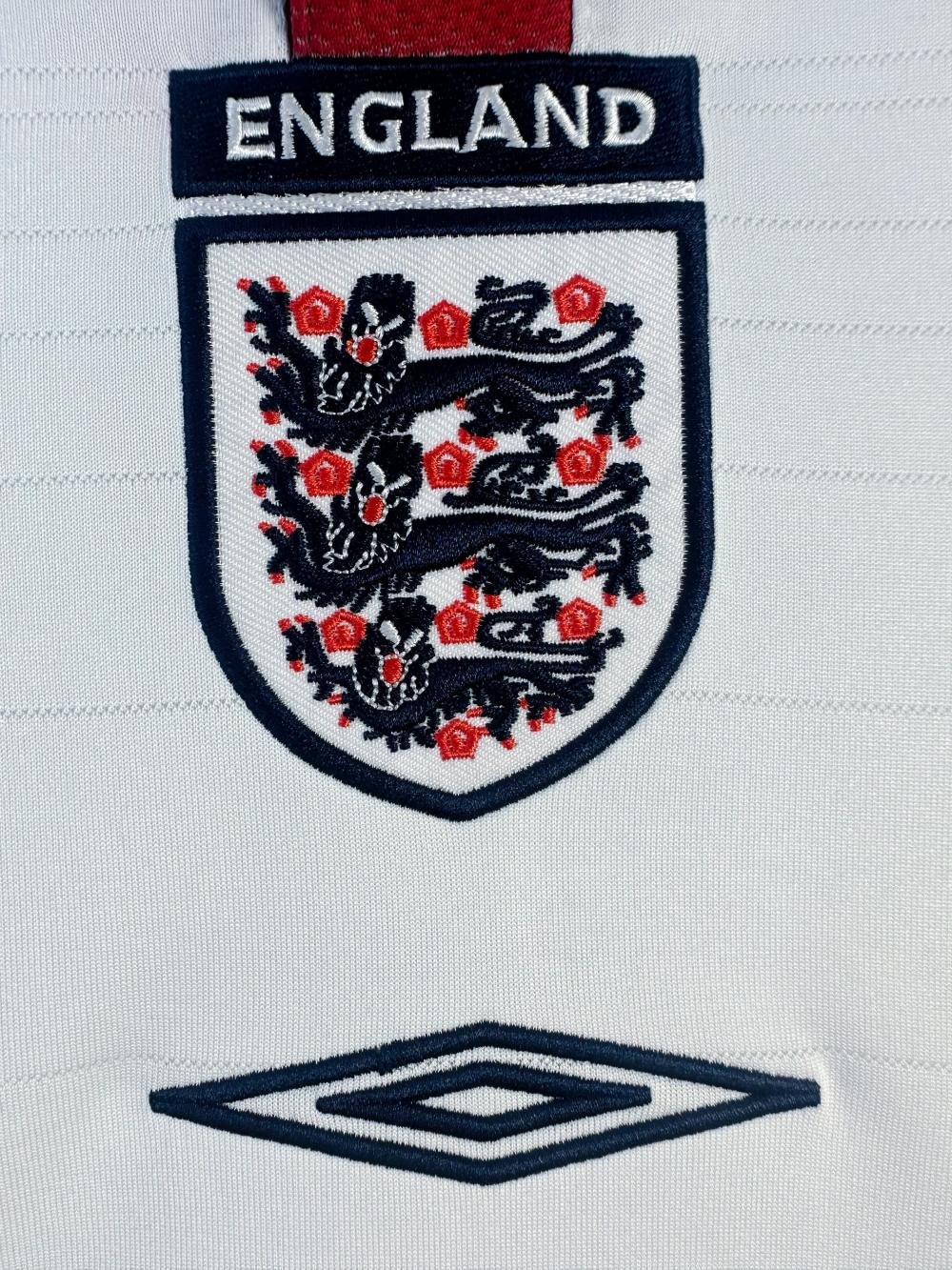 2004 Retro England Home Soccer Jersey AAA fan-grade — view 6