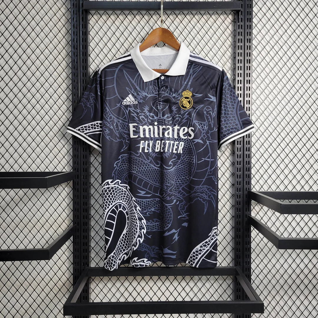 2023/2024 Real Madrid Chinese Dragon Black Football Shirt — main view
