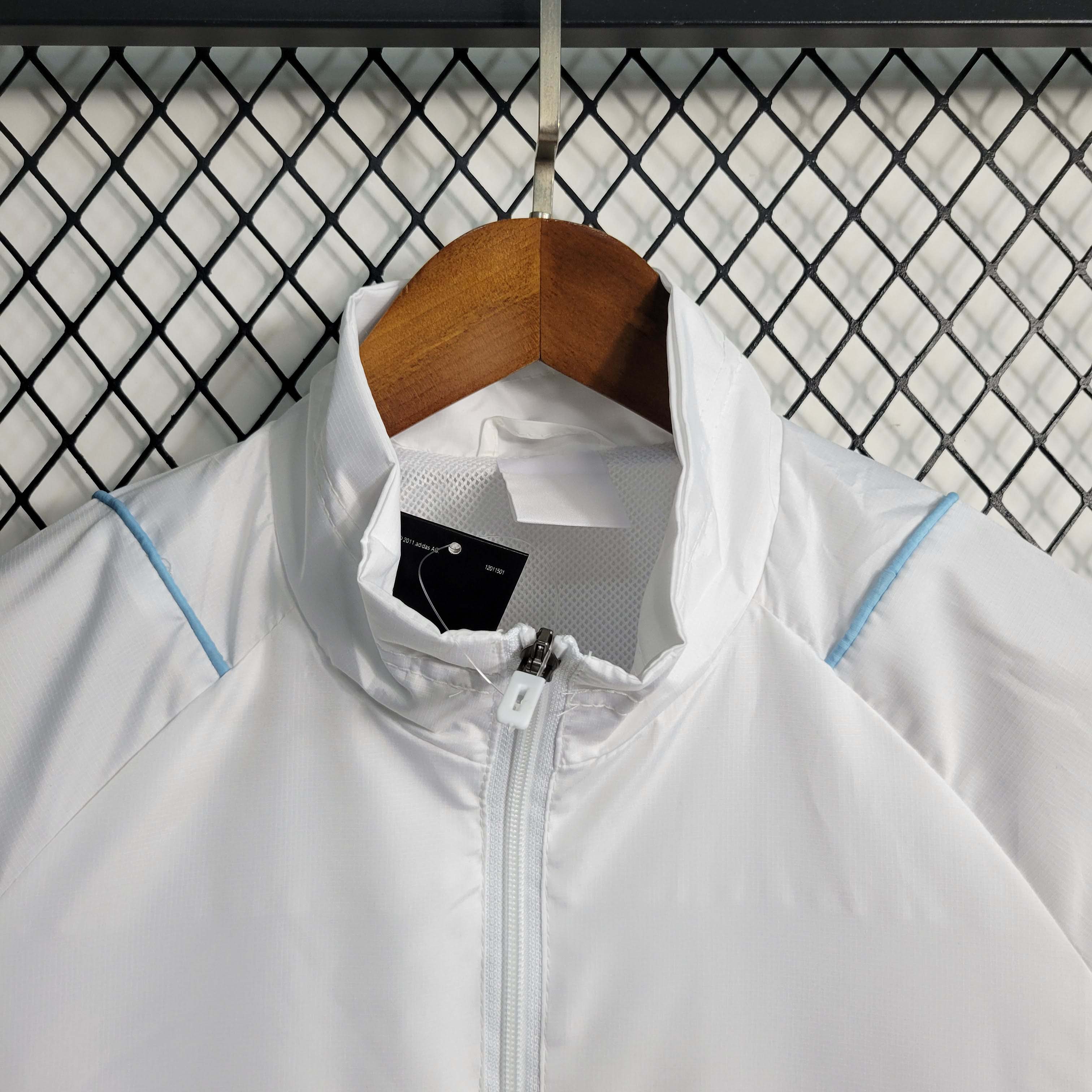 2023 Argentina Soccer Jersey Windbreaker white — view 3