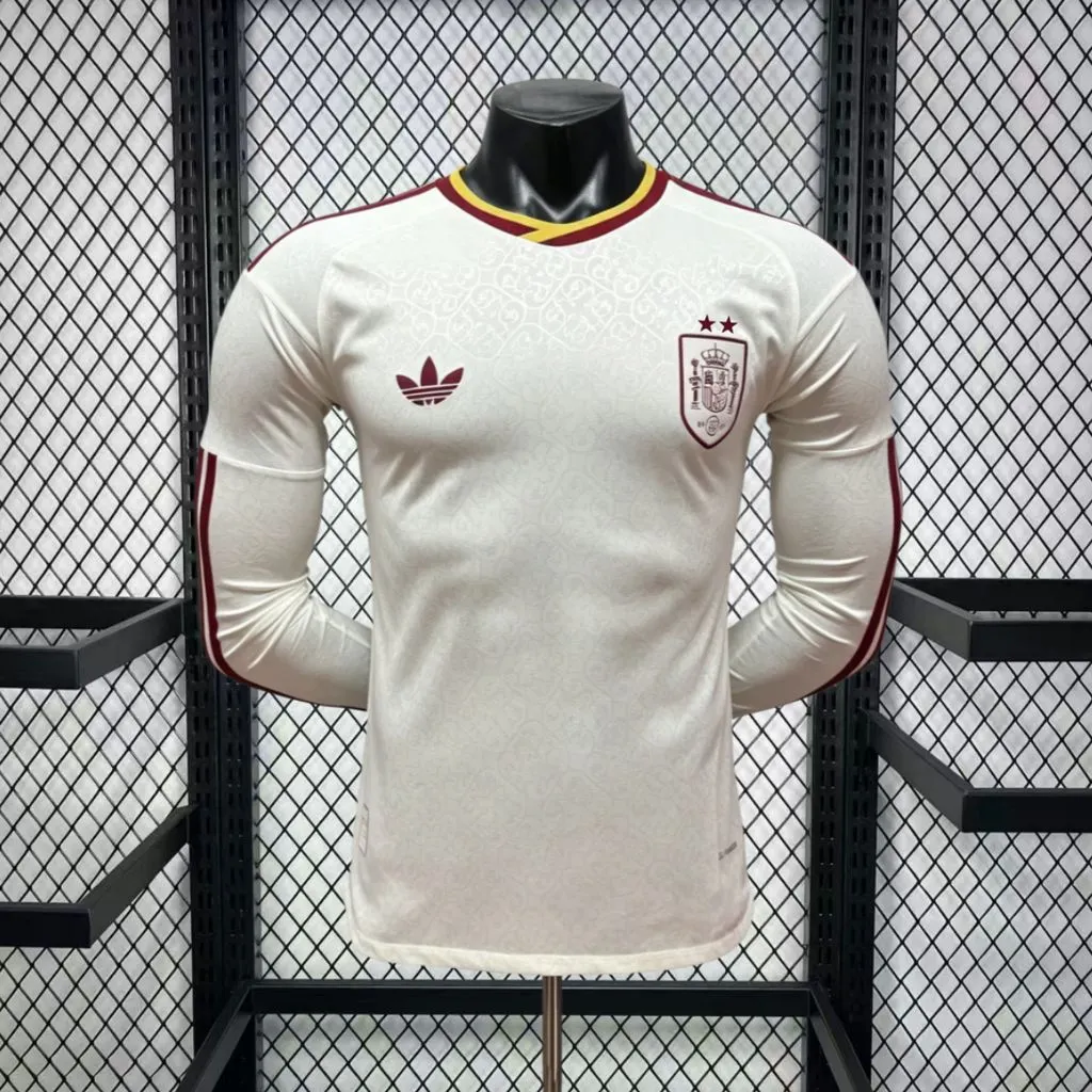 2026 Long Sleeve Player Version Spain Away Football Jersey 1:1 Thai quality