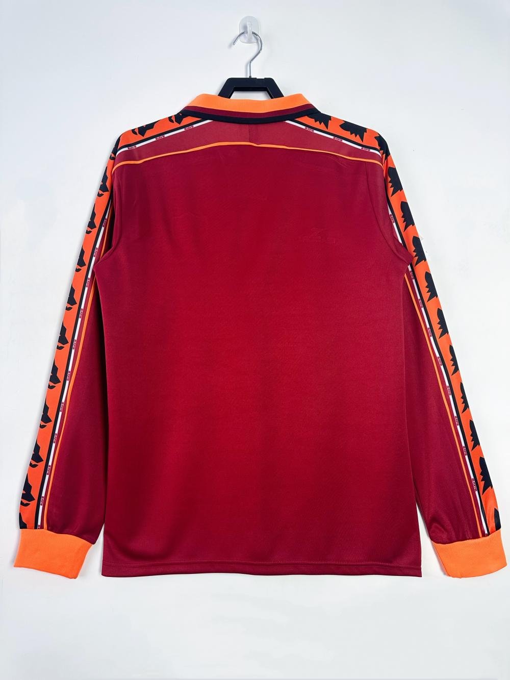 1998-1999 Rétro Manches Longues Roma Domicile Maillot de Football Qualité Thaï — view 2