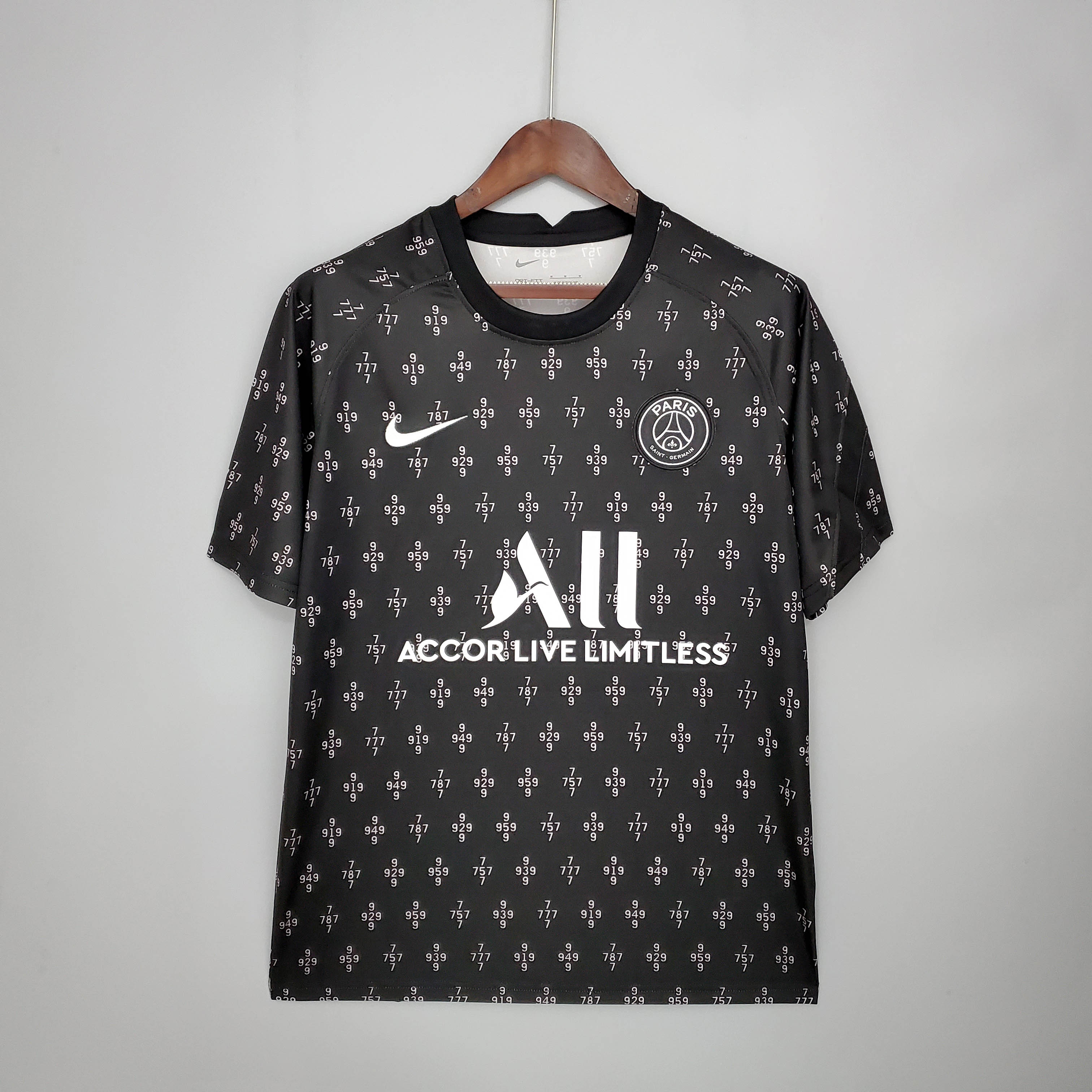 2021/2022 Psg Paris Saint-Germain Training Wear Black — main view