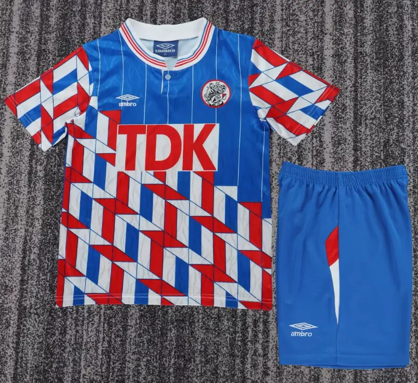 1998/1990 Retro Ajax Away Football Jersey 1:1 Thai Quality Kids Size
