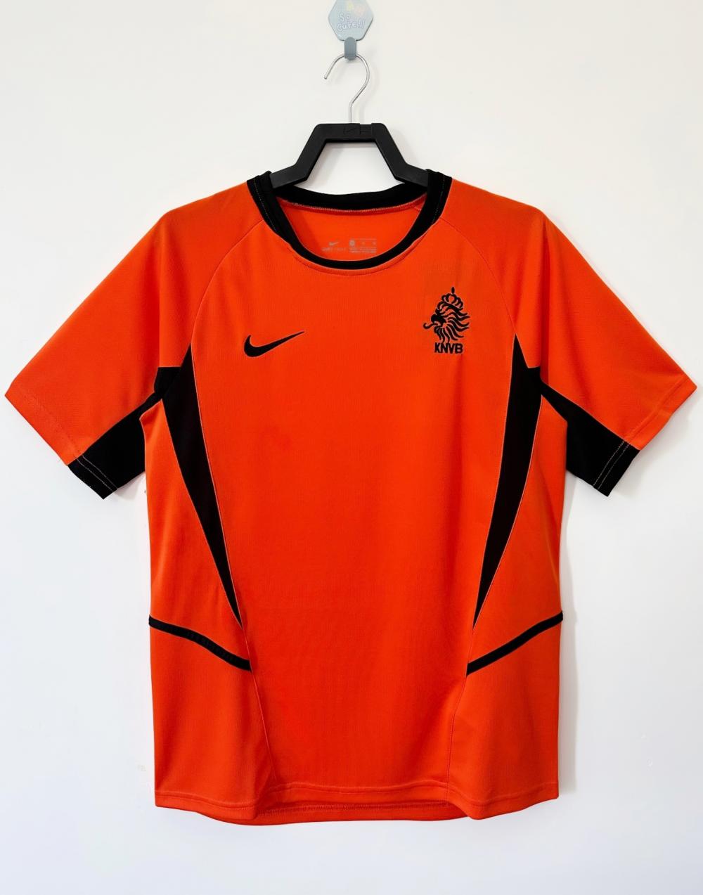 Maillot Domicile Rétro Pays-Bas 2002 Qualité Thaï