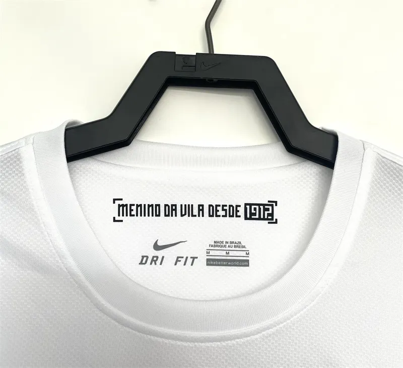 2012 Retro Long Sleeve Santos Home Soccer Jersey Qualidade Tailandesa — view 3
