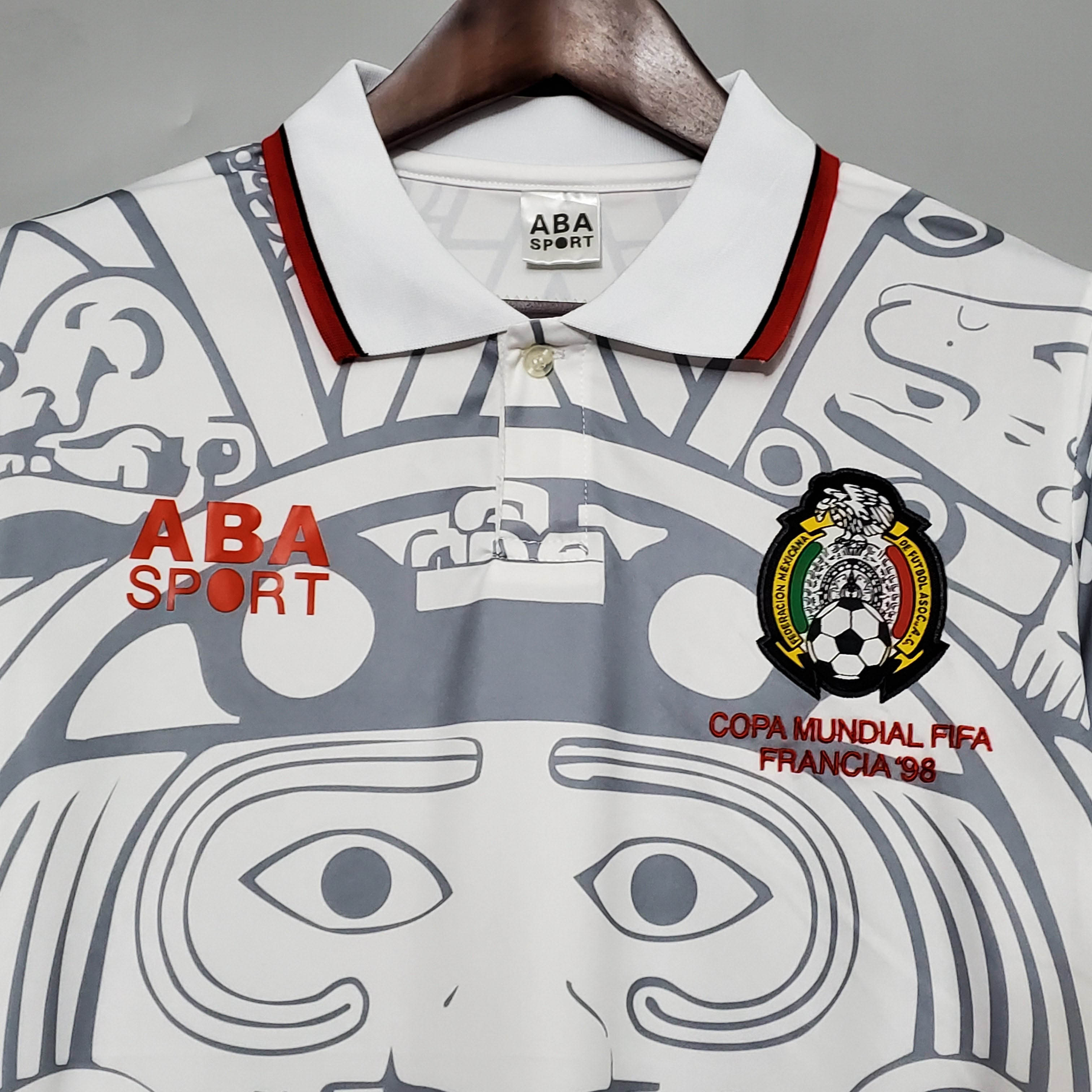 1998 Retro Mexico Soccer Jersey Away — view 3