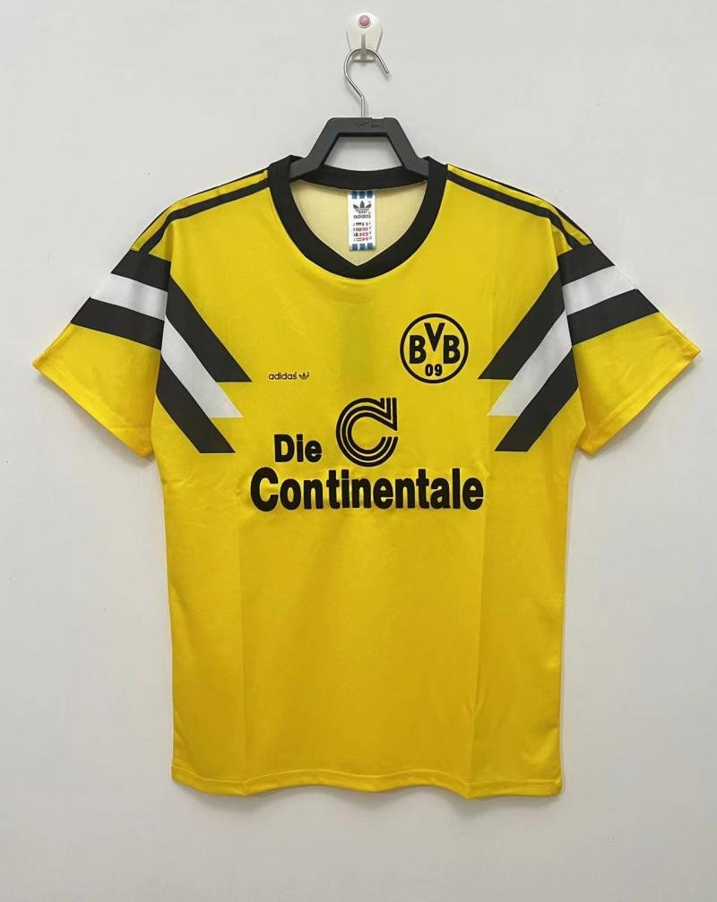 1989 Retro Dortmund Home Football Shirt AAA fan-grade — main view