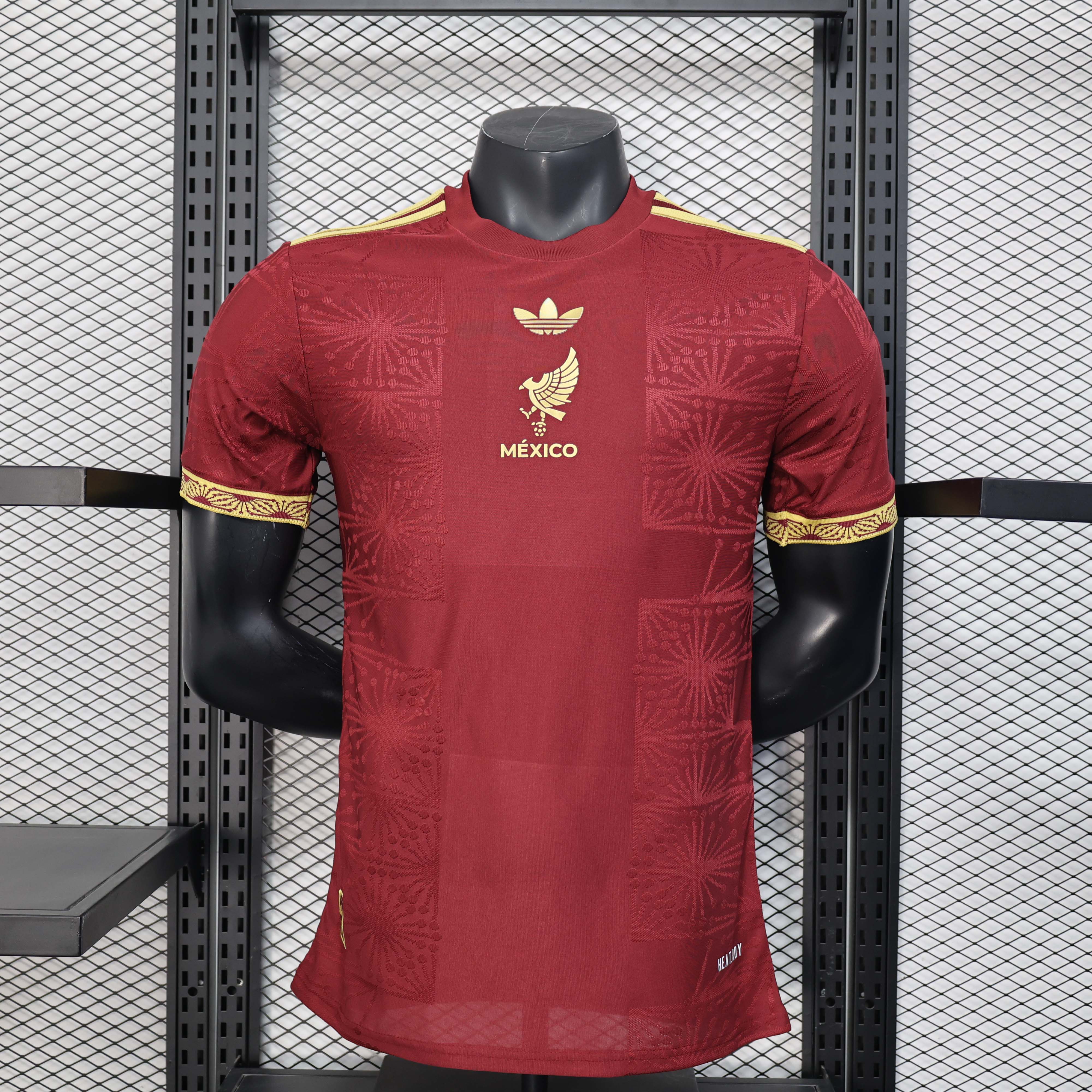 2025 Spielerversion Mexiko National Gold Cup Version Rot Fußballtrikot AAA Fan-Qualität