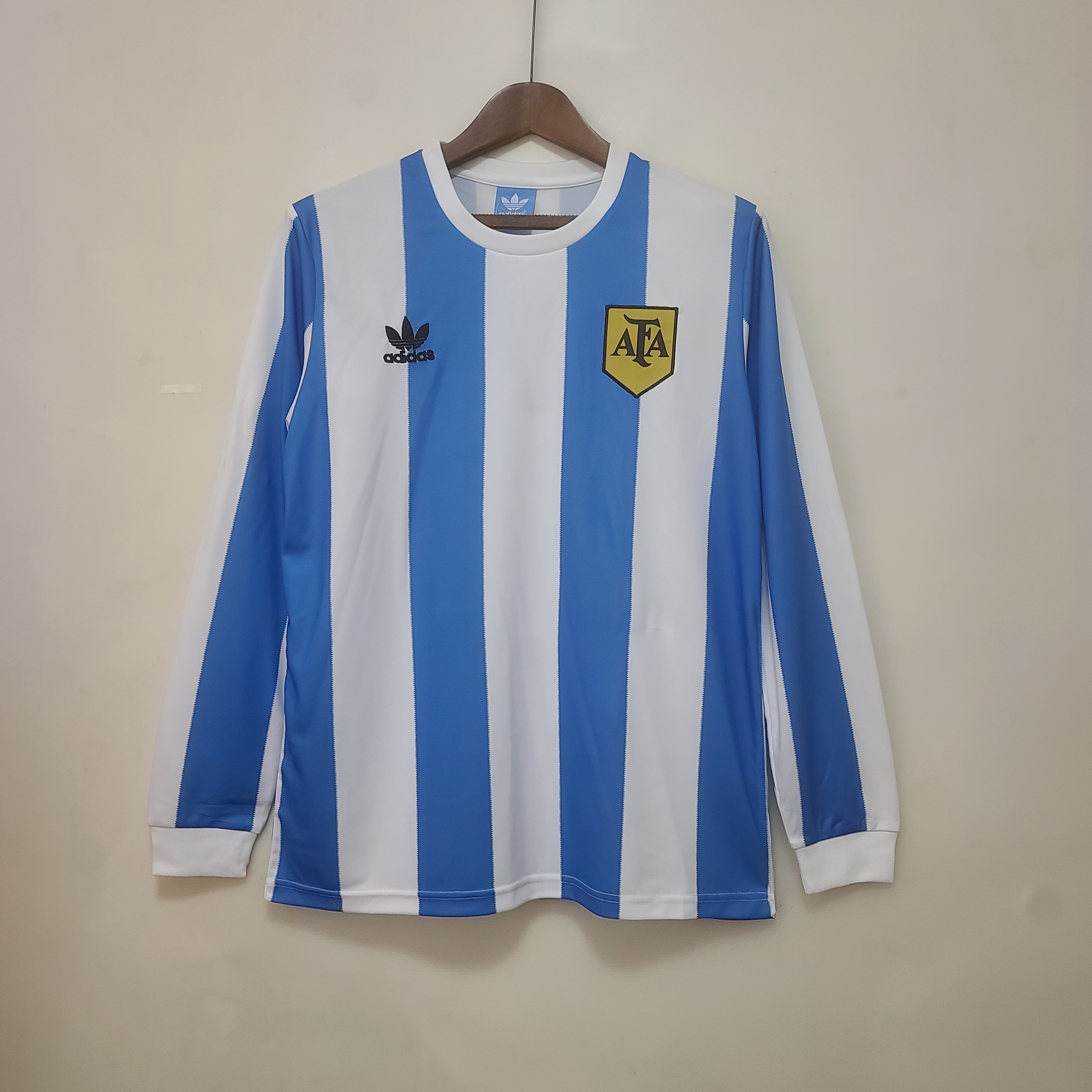 Camiseta Local Retro Manga Larga 1978 Argentina