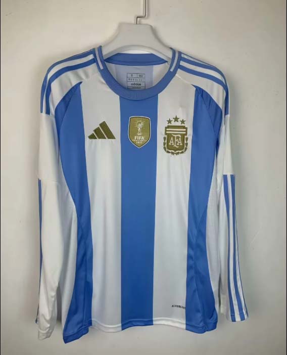 2024 Long Sleeve Argentina Home Football Shirt AAA fan-grade