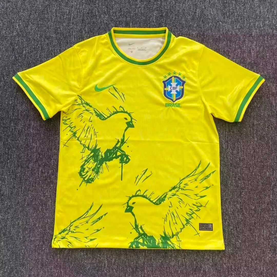 2025/2026 Brazil Birdie Yellow Football Shirt AAA fan-grade