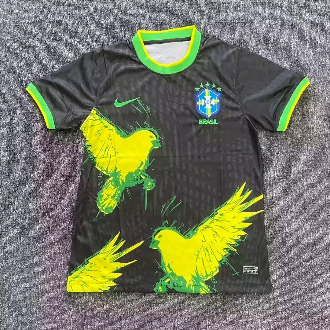 2025/2026 Brazil Birdie Black Football Shirt AAA fan-grade