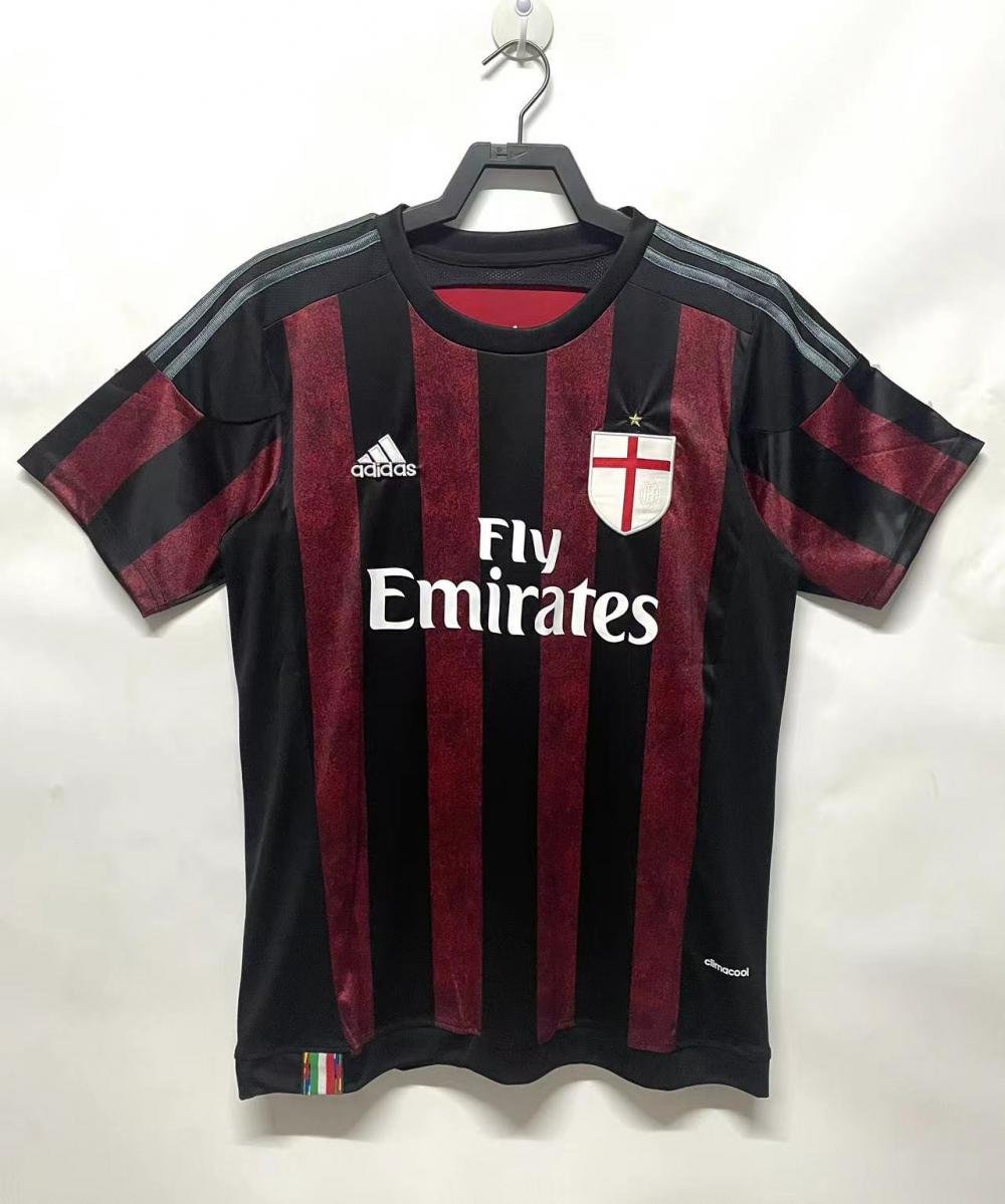 2015/2016 レトロ AC Milan ホーム サッカーシャツ タイ品質
