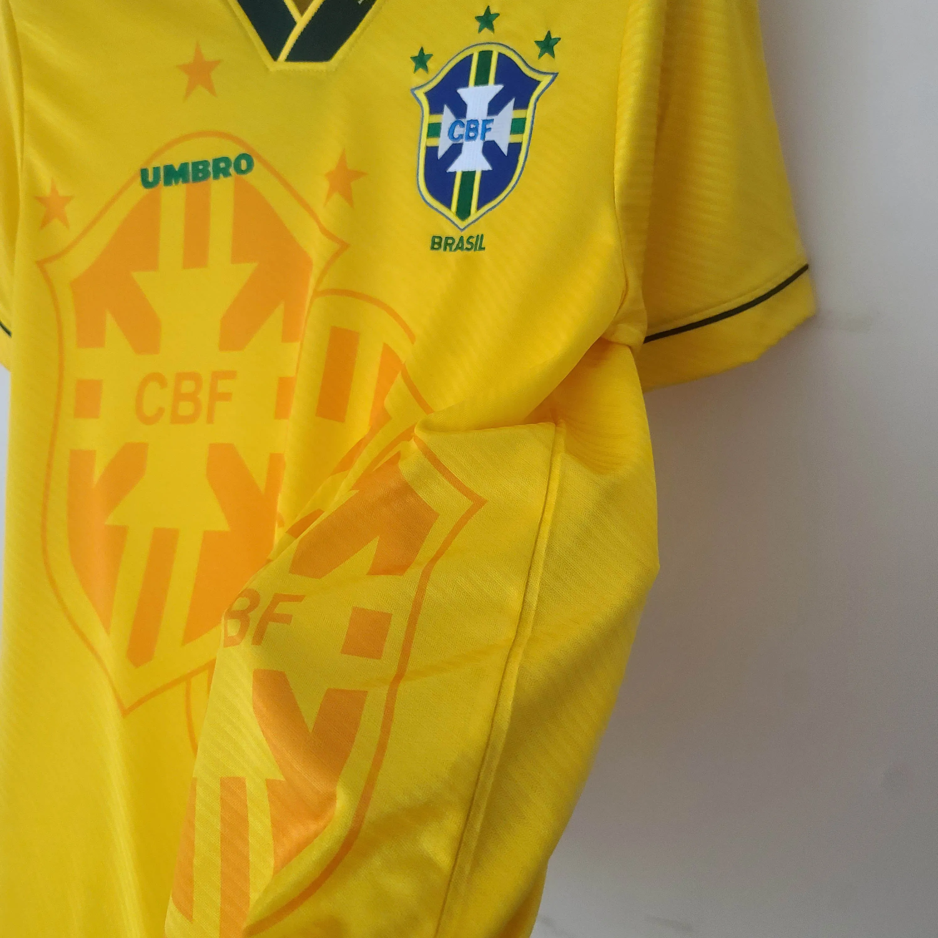 1994 Retro Brasilien Heim Fußballtrikot — view 7