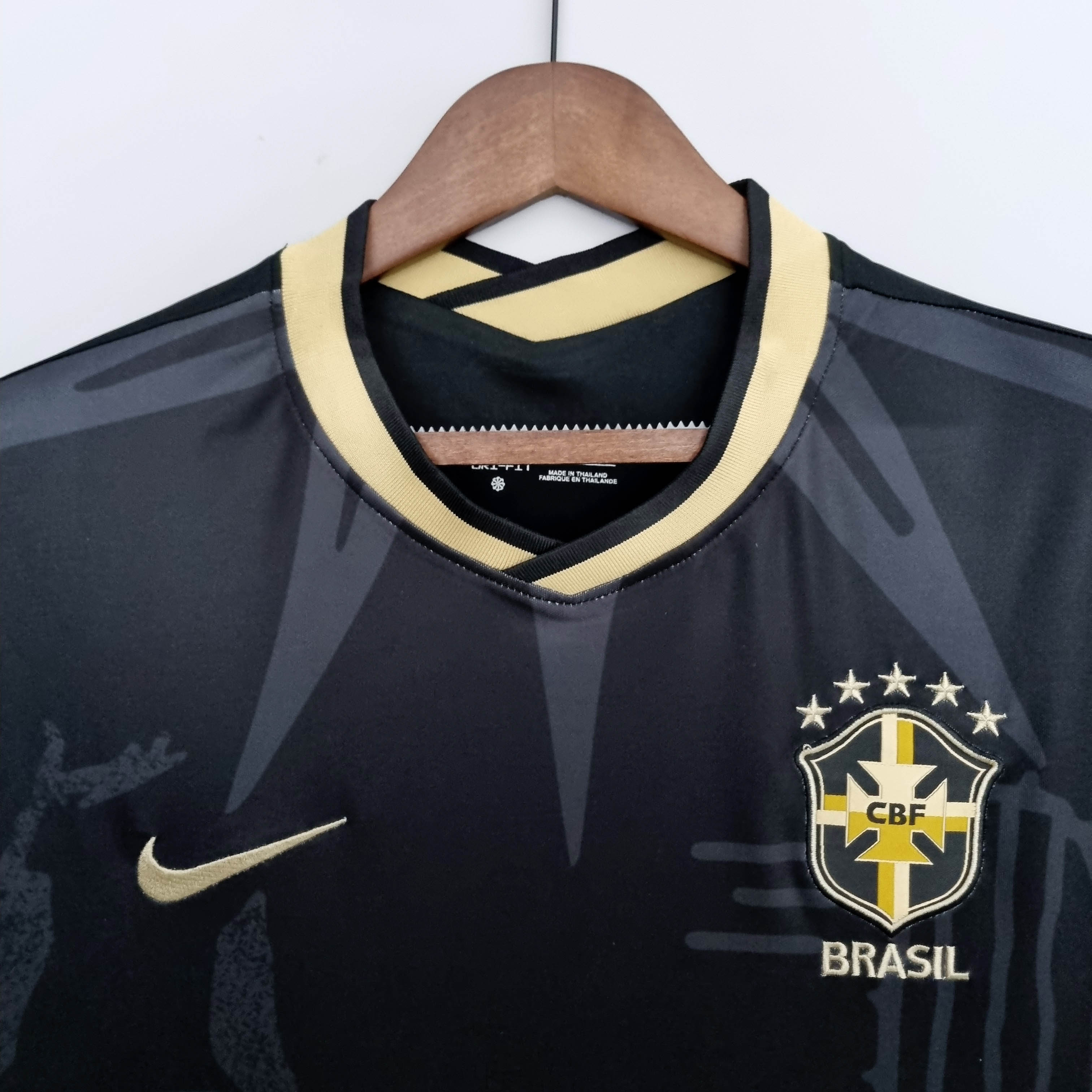 2022 Brazil Special Edition Black Soccer Jersey — view 3