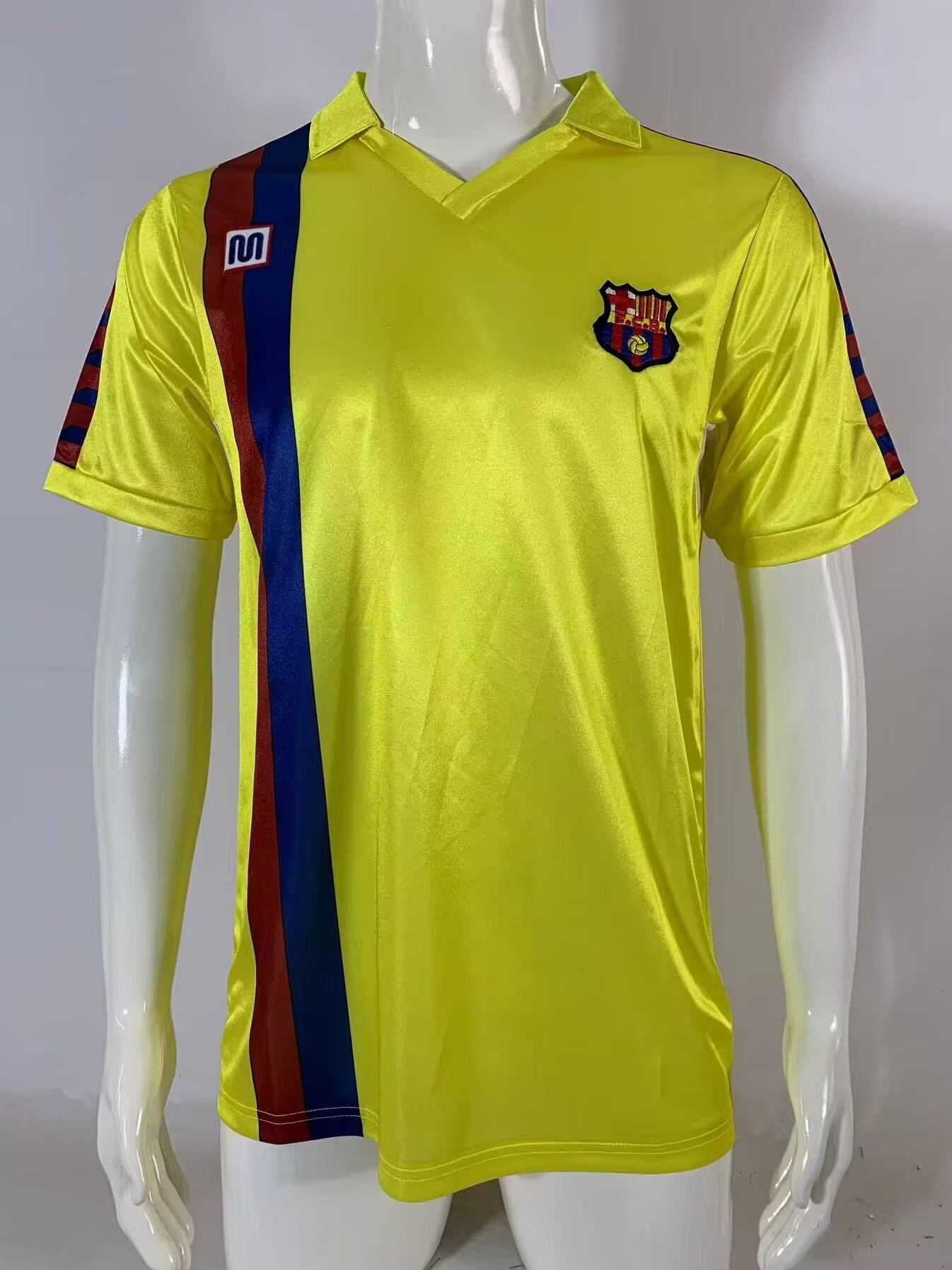 1982/1984 Maillot de Football Extérieur Rétro Barcelona Qualité Thaï