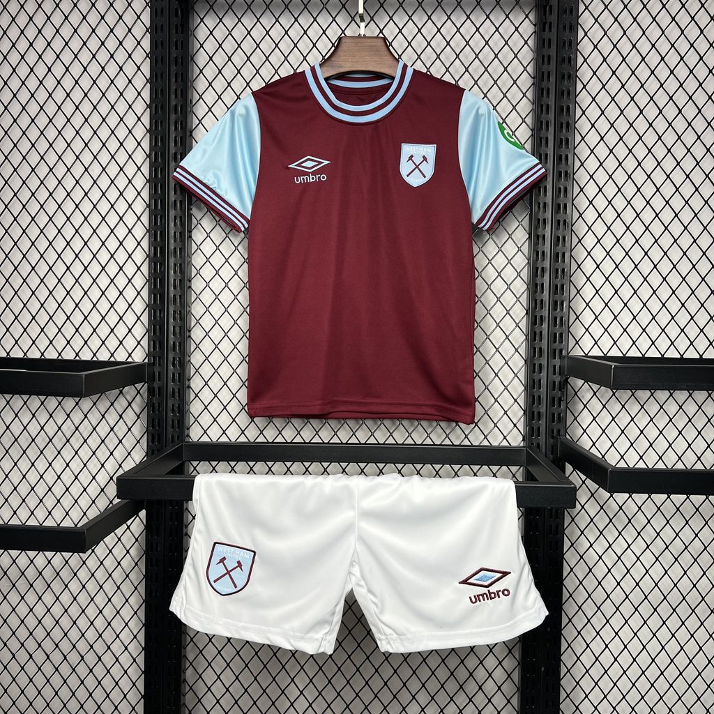 2024/2025 West Ham United Football Shirt Home AAA fan-grade Kids Size