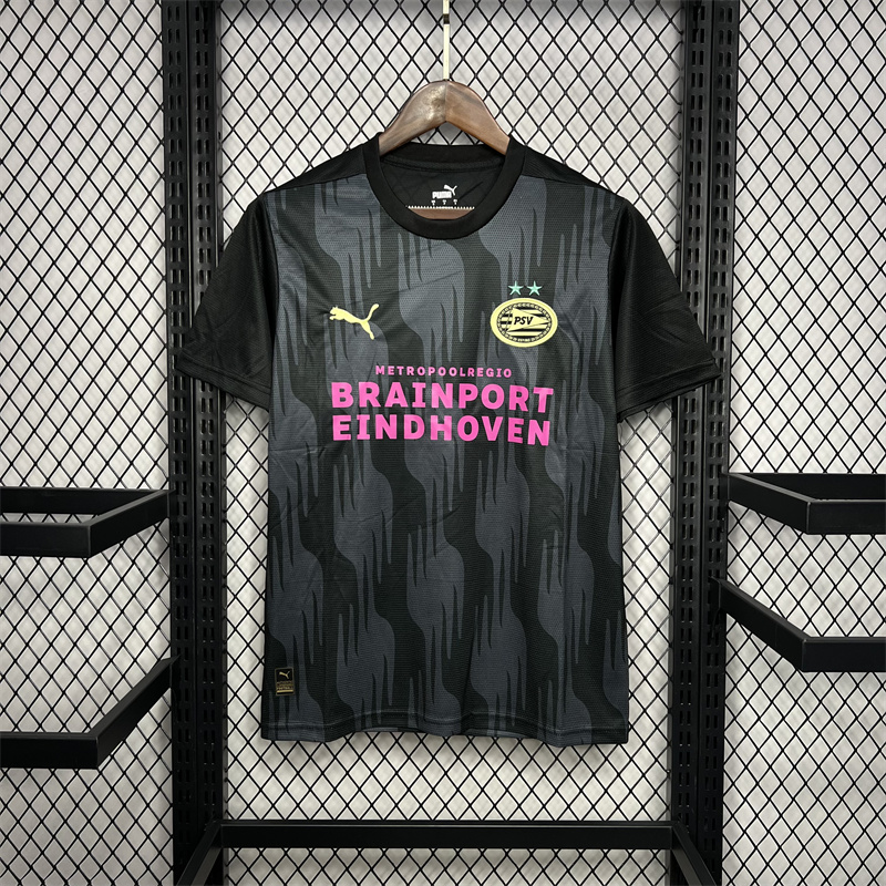 2024/2025 Eindhoven Pre-match training black Jersey AAA fan-grade